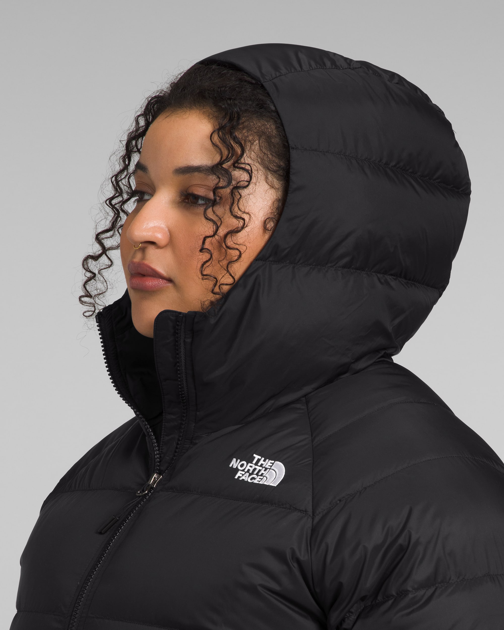 Womens Plus Hydrenalite Down Hoodie TNF MODELHOOD2