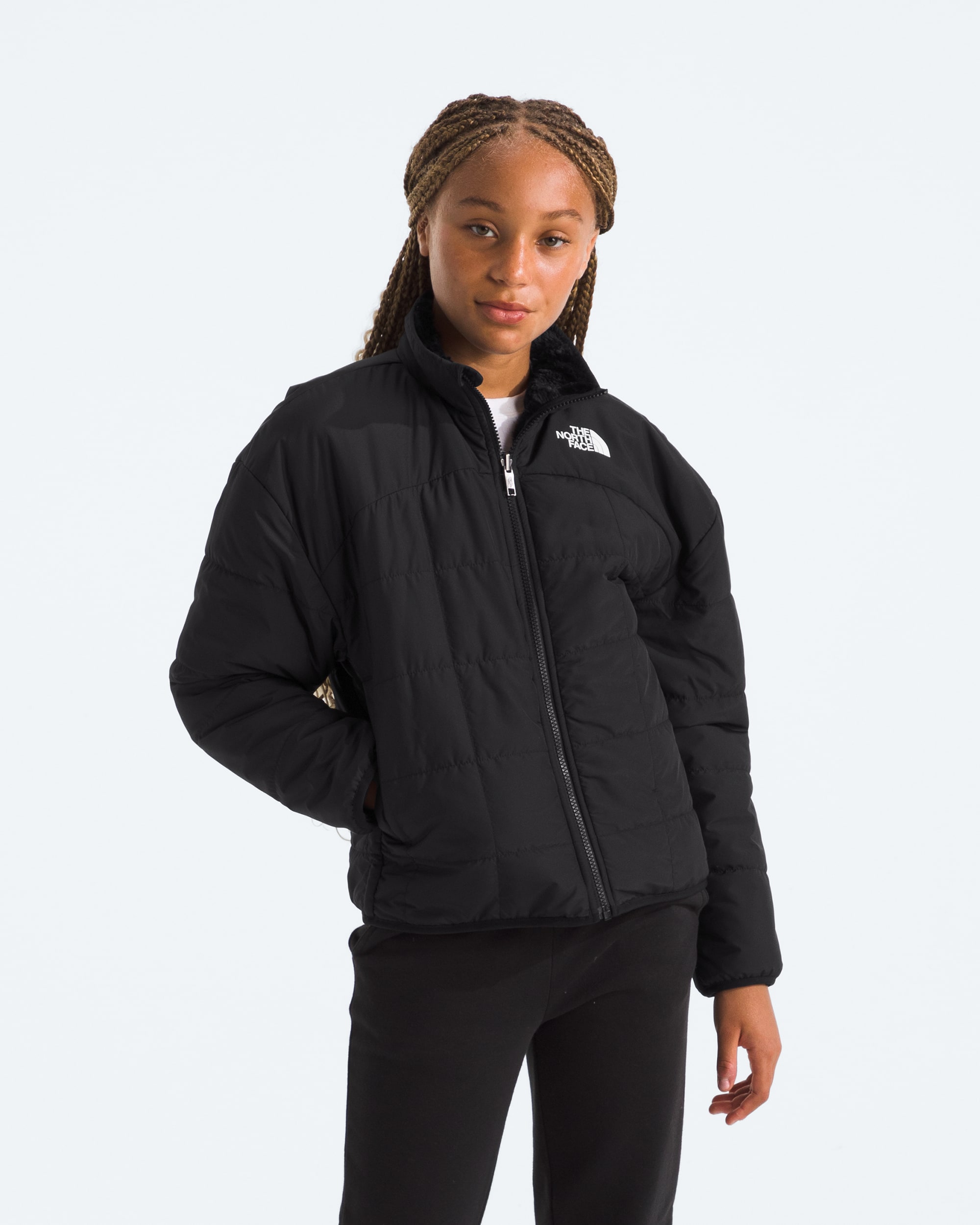 Girls Reversible Shasta FullZip Jacket TNF Main