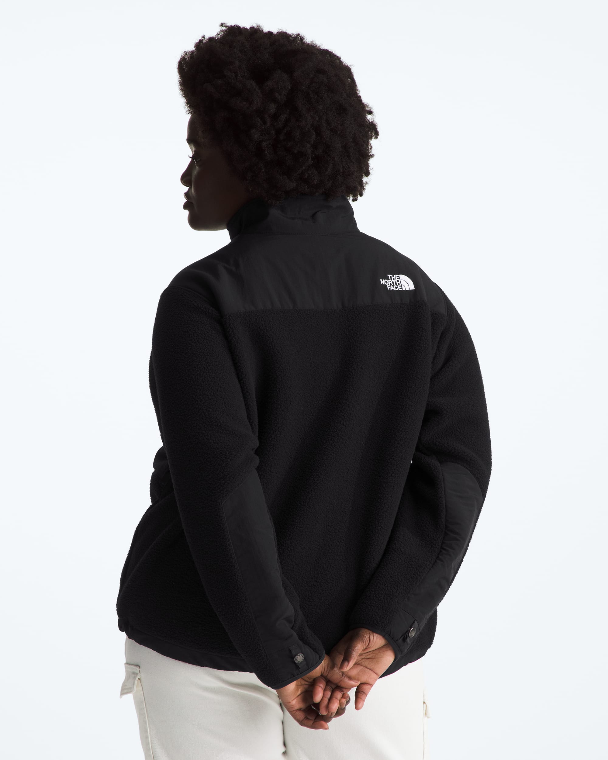 Womens Plus Retro Denali Jacket TNF BACK