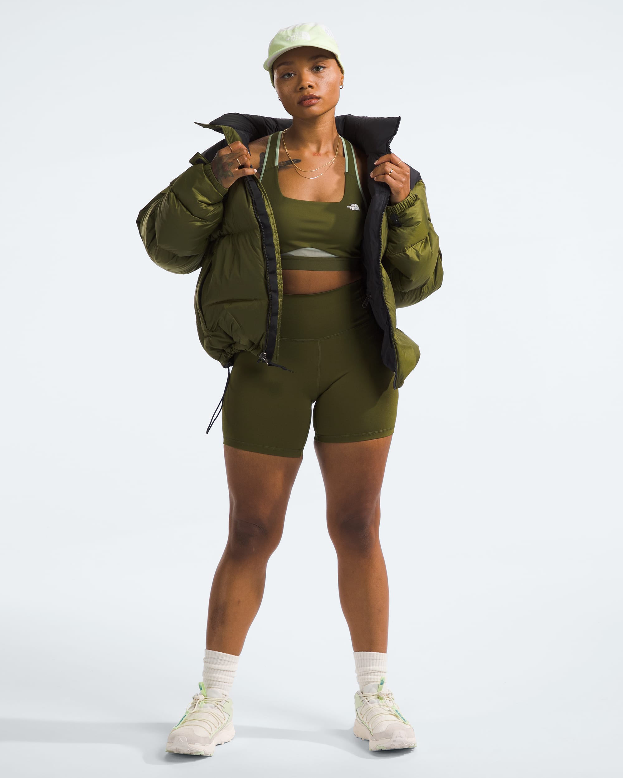Womens Dune Sky Tights Shorts TNF HERO2