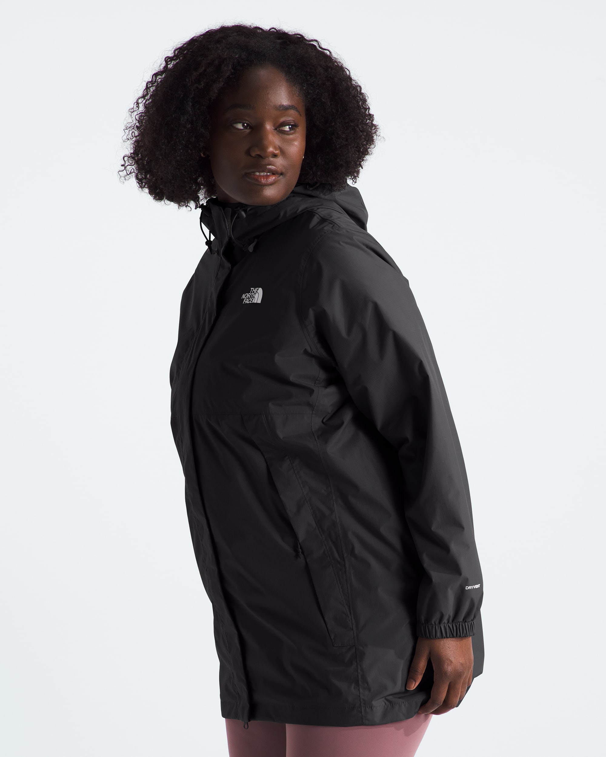 Womens Plus Antora Rain Parka TNF MODEL34