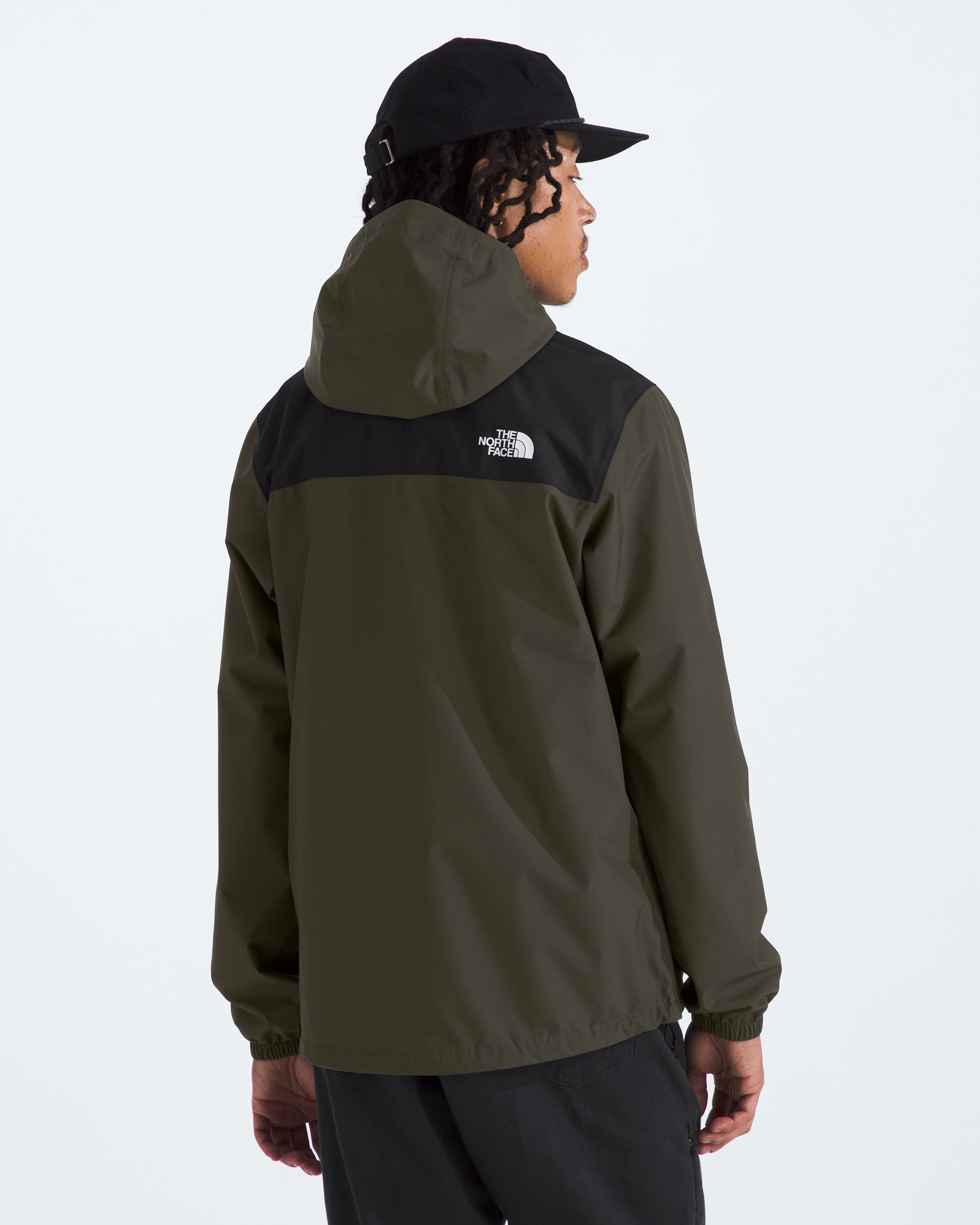 Mens Antora Jacket TNF New Taupe GreenTNF Black BACK