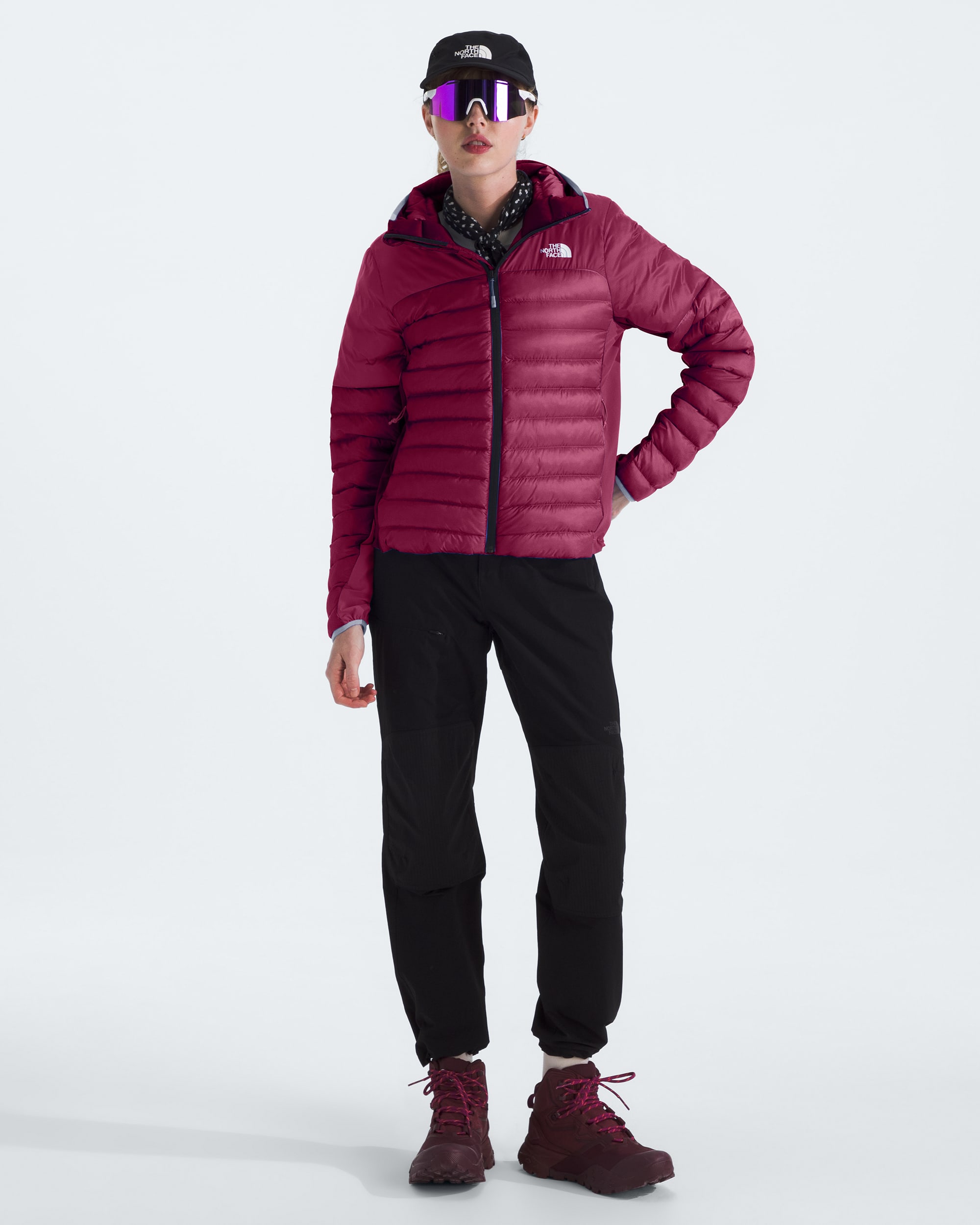 Womens Terra Peak Hybrid Hoodie TNF HERO2