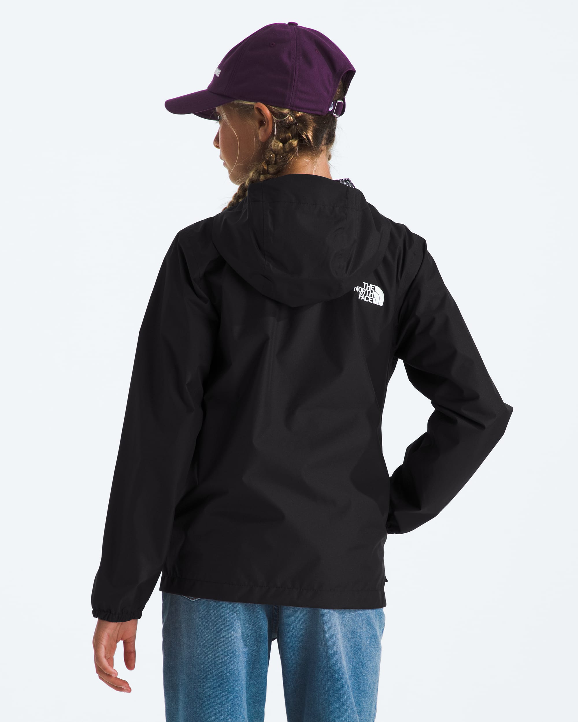 Boys  Girls Zipline Rain Jacket TNF BACK