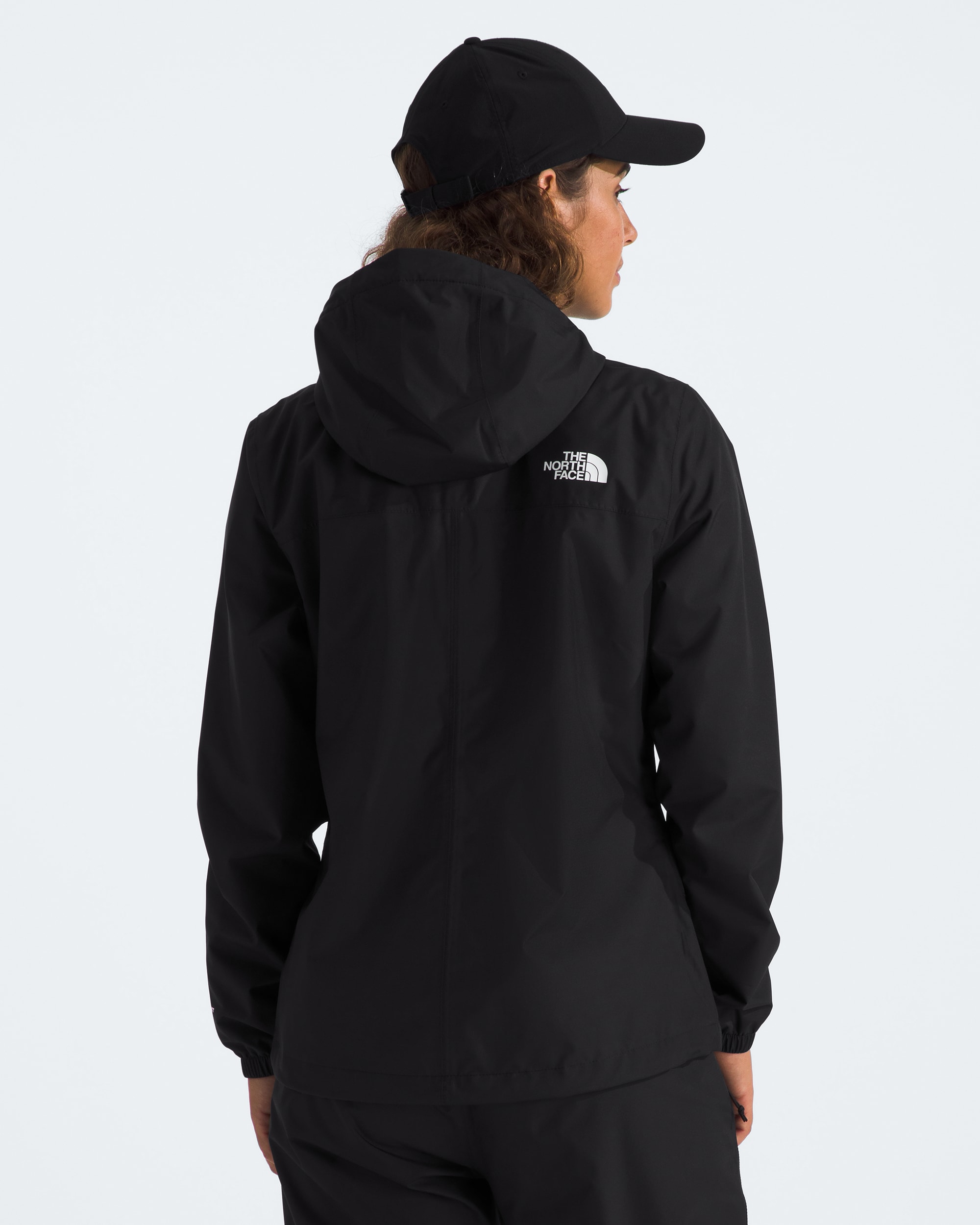 Womens Antora Rain Jacket TNF TNF Black BACK