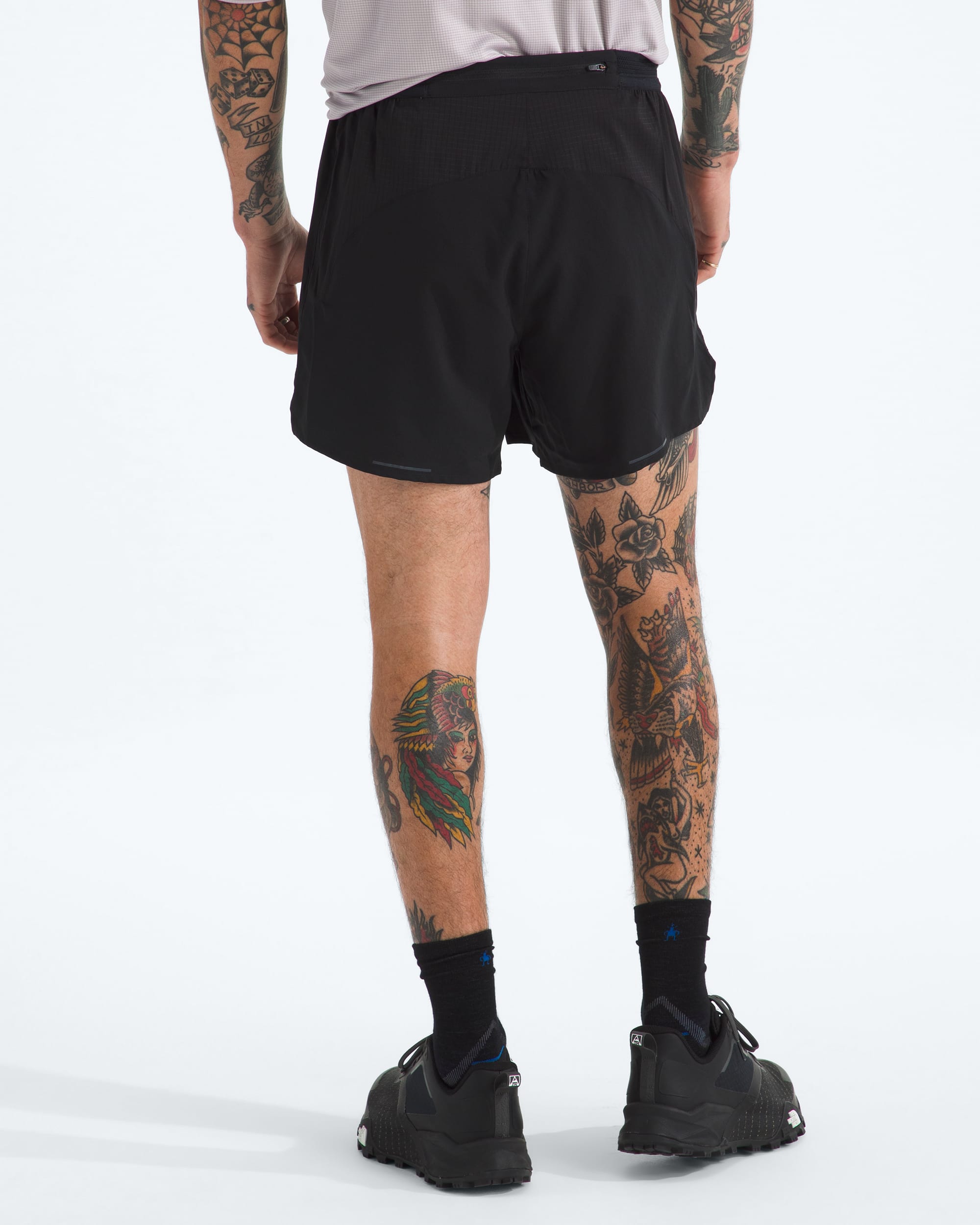 Mens Sunriser 5 Shorts TNF BACK