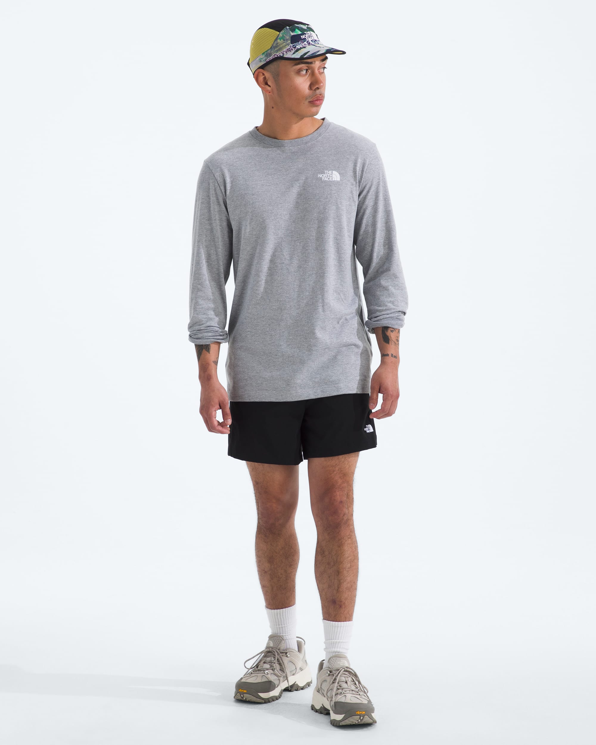 Tshirt  manches longues Evolution avec logo carr NSE pour hommes TNF HERO2