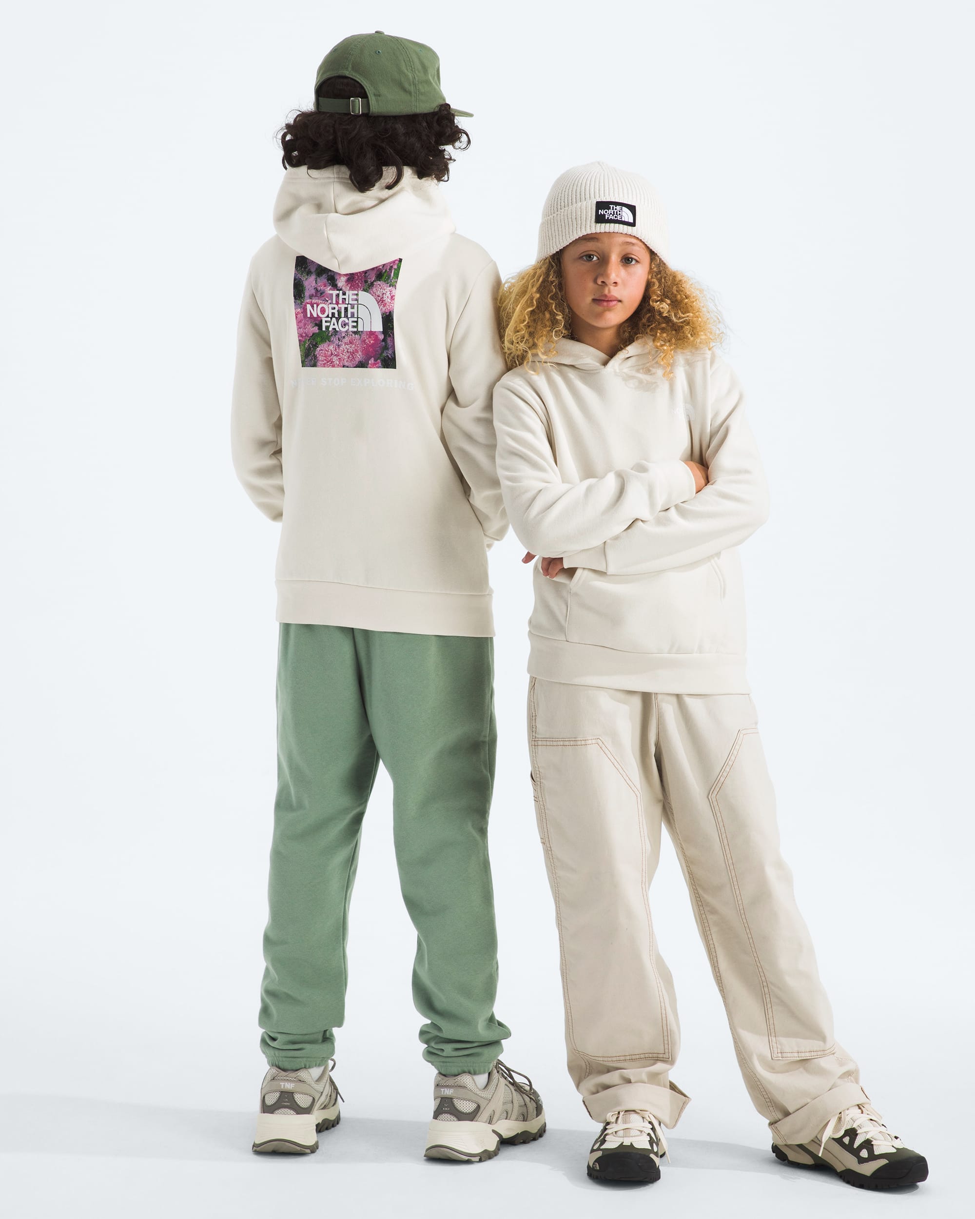 Boys  Girls Evolution Print Box NSE Pullover Hoodie TNF Main