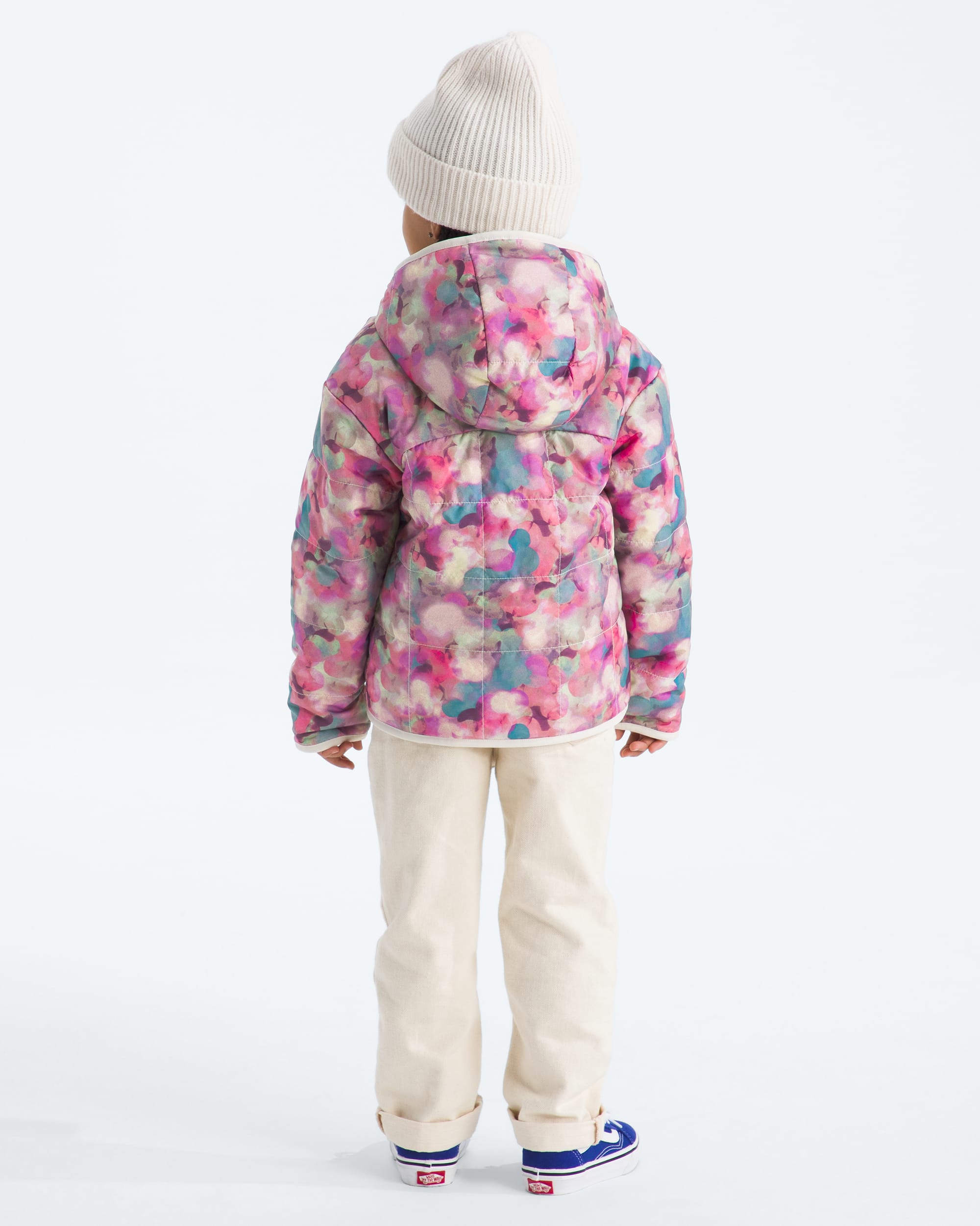 Girls Reversible Shasta FullZip Hooded JacketPrint TNF BACK