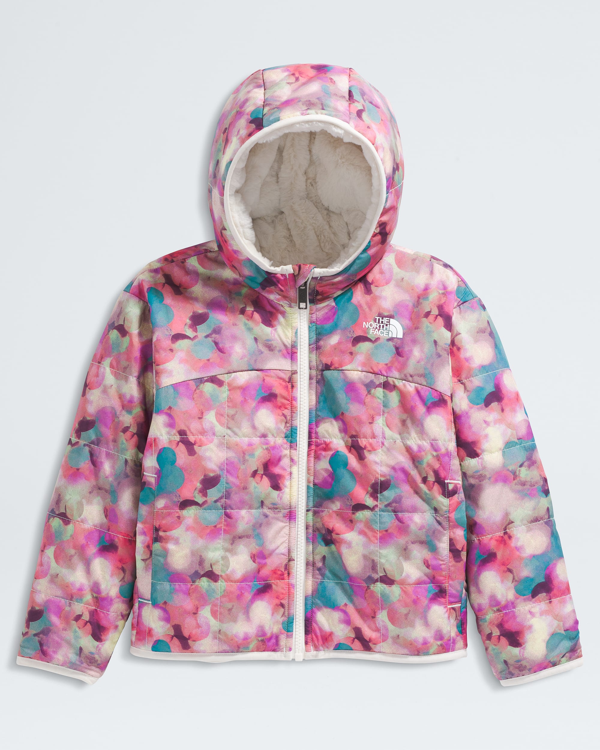 Girls Reversible Shasta FullZip Hooded JacketPrint TNF ALTFRONT