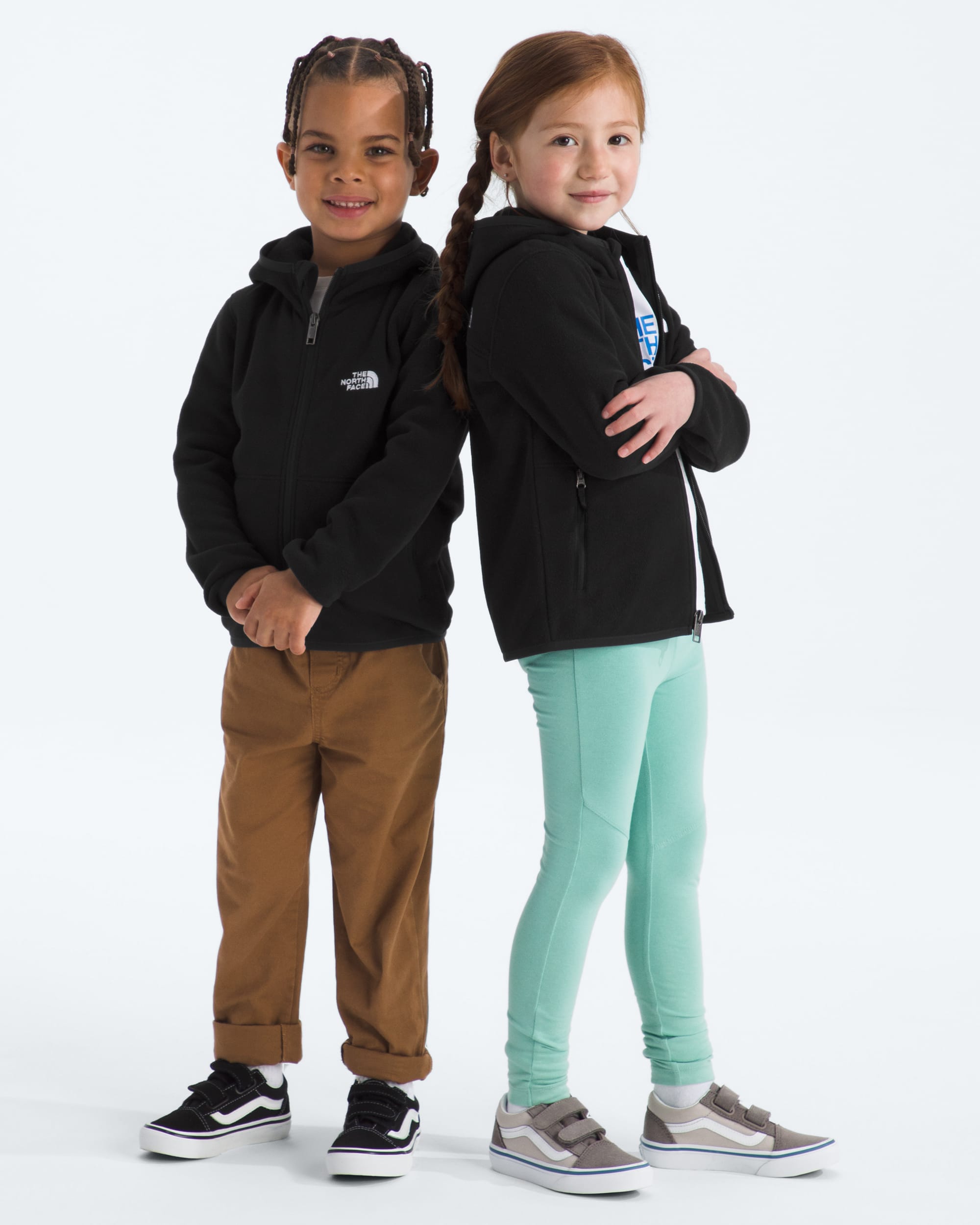 Chandail  capuchon Glacier  fermeture  glissire pleine longueur pour enfants TNF HERO