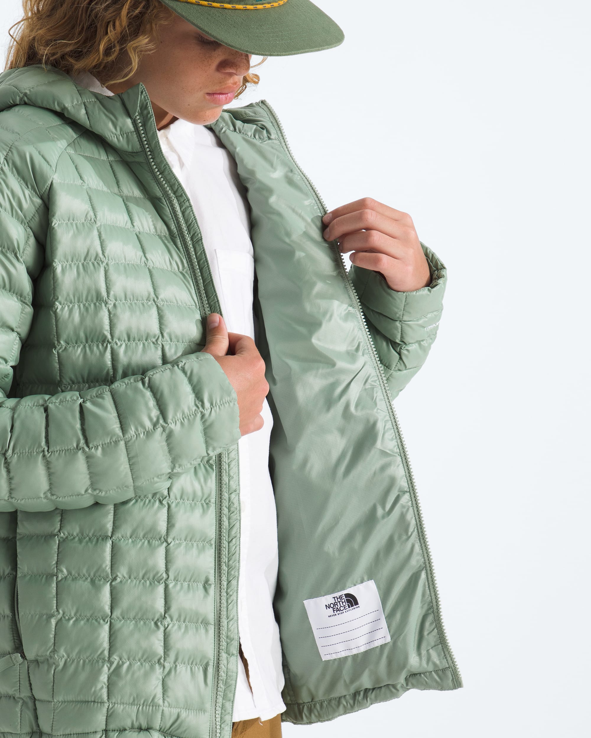 Boys  Girls THERMOBALL Hooded Jacket TNF MODELINT