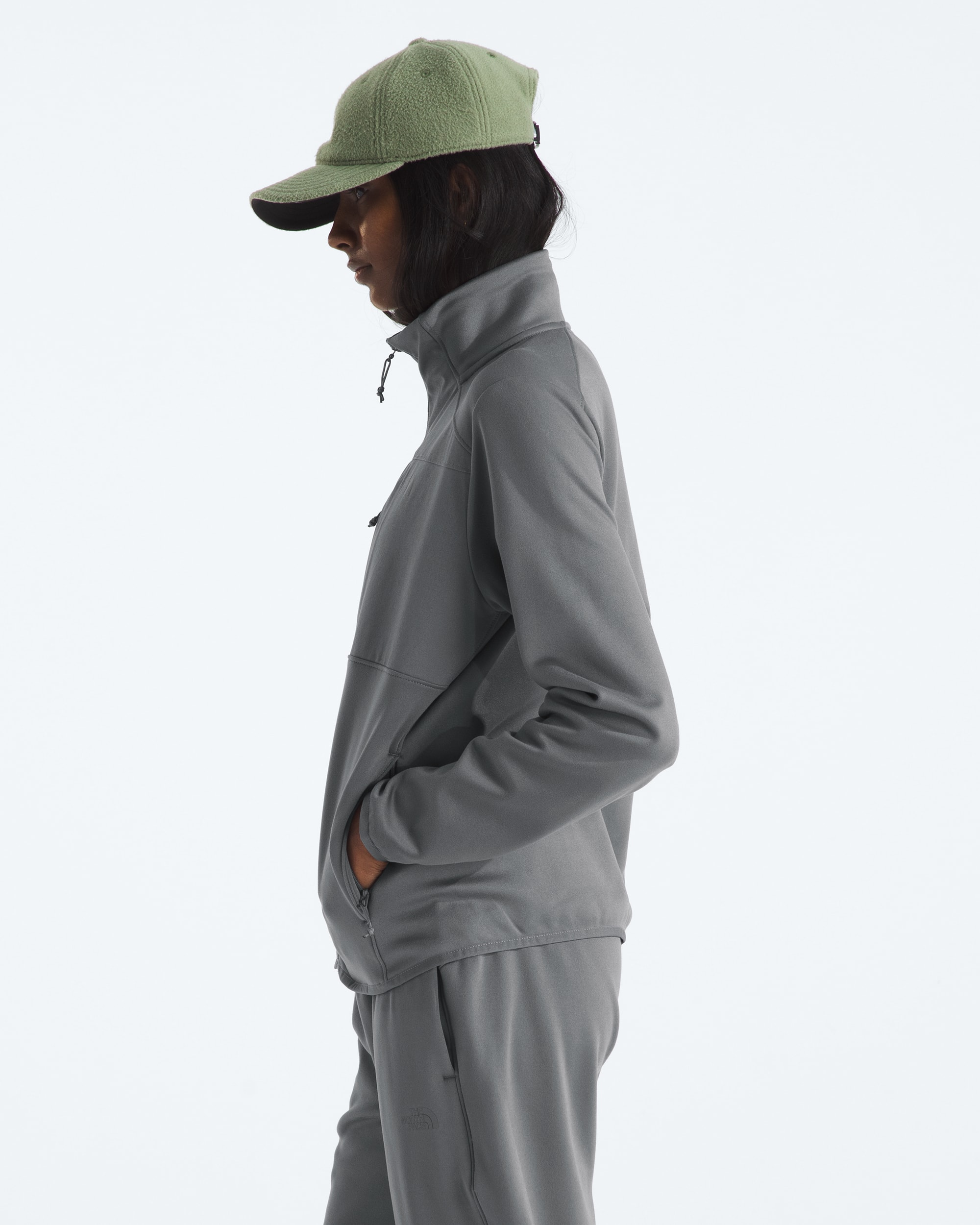 Womens TNF Performance Fleece FullZip Jacket TNF MODEL34