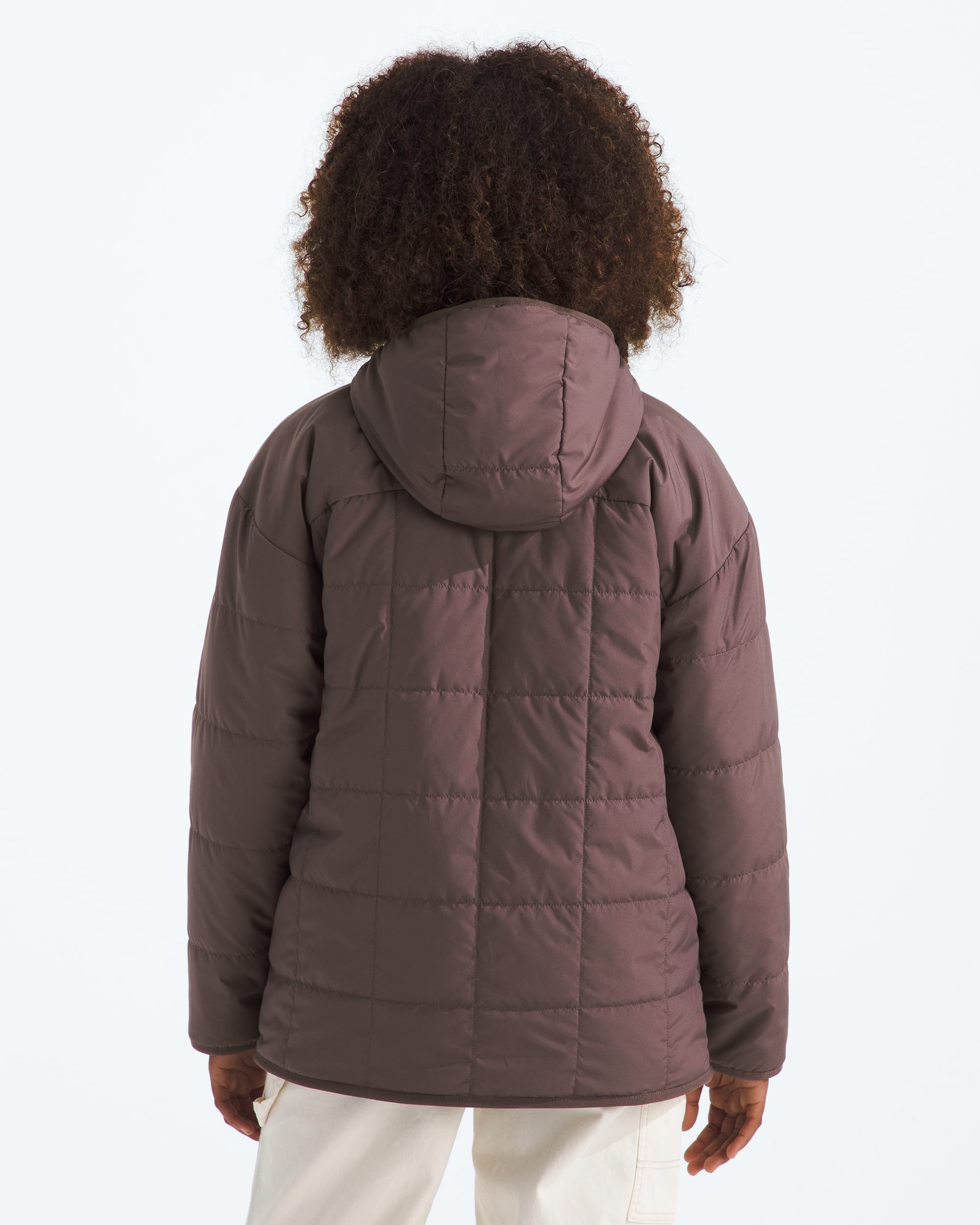 Girls Reversible Shasta Short Parka TNF BACK