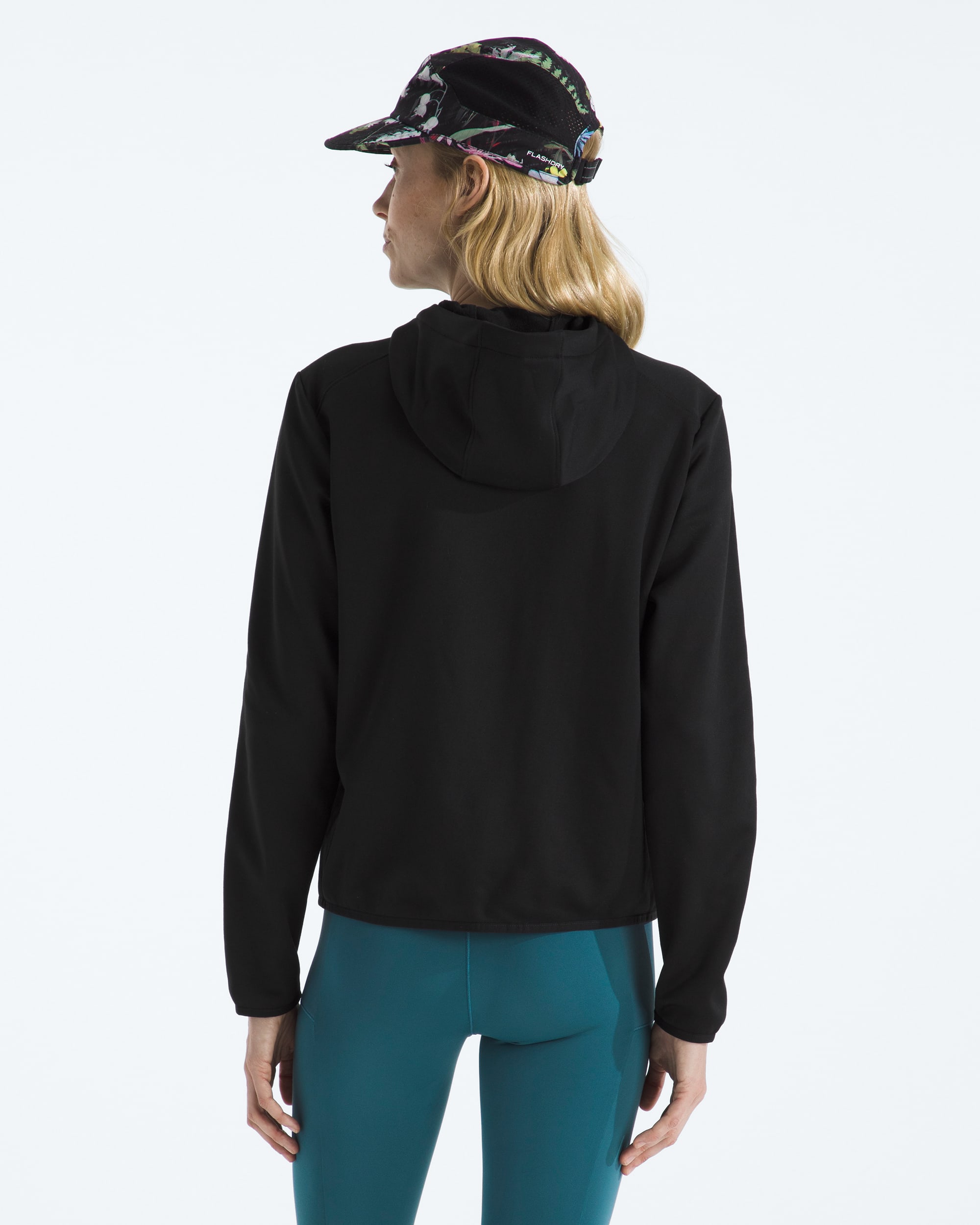Womens TNF Performance Fleece FullZip Hoodie TNF TNF Black BACK