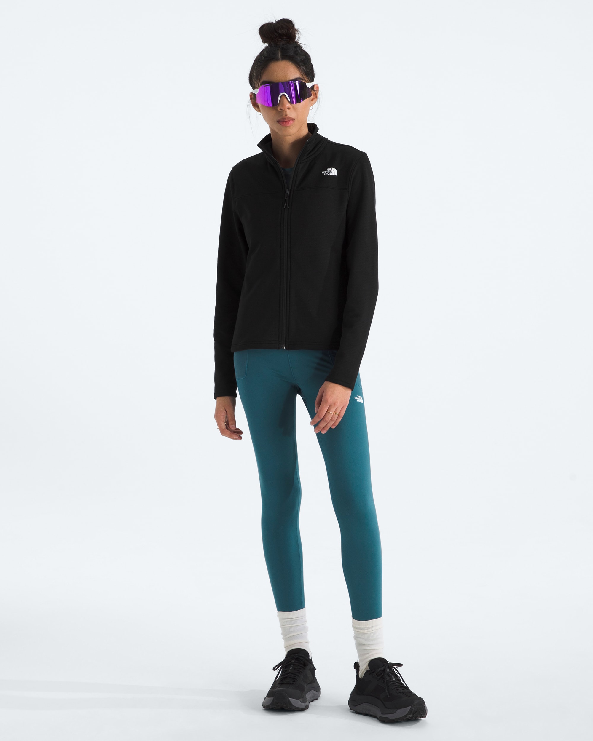 Womens Cedar Trail Grid Fleece Jacket TNF HERO2