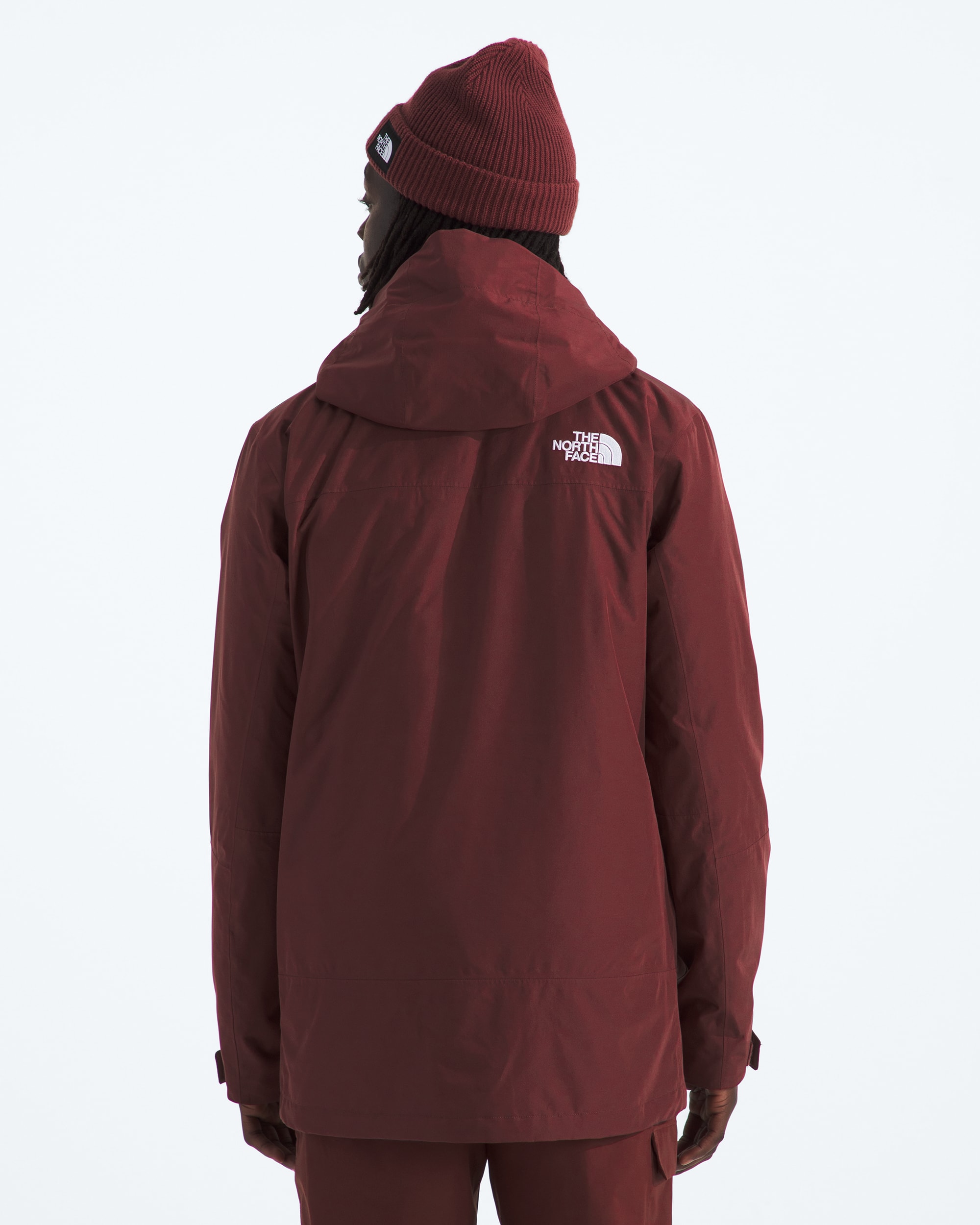 Mens THERMOBALL Snow Triclimate Jacket TNF Sumac BACK