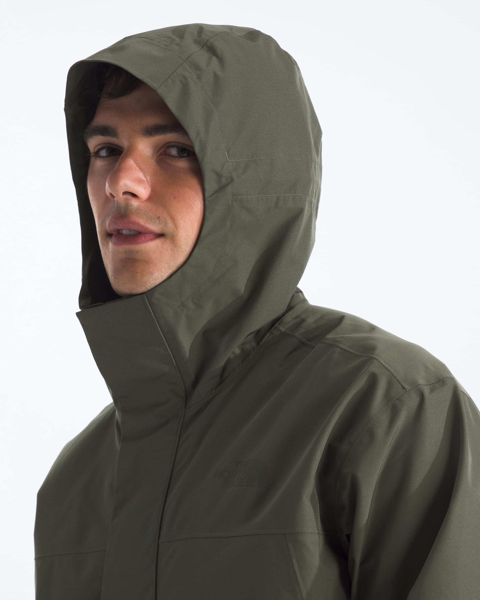 Mens Nukabira Rain Shell Parka TNF MODELHOOD2