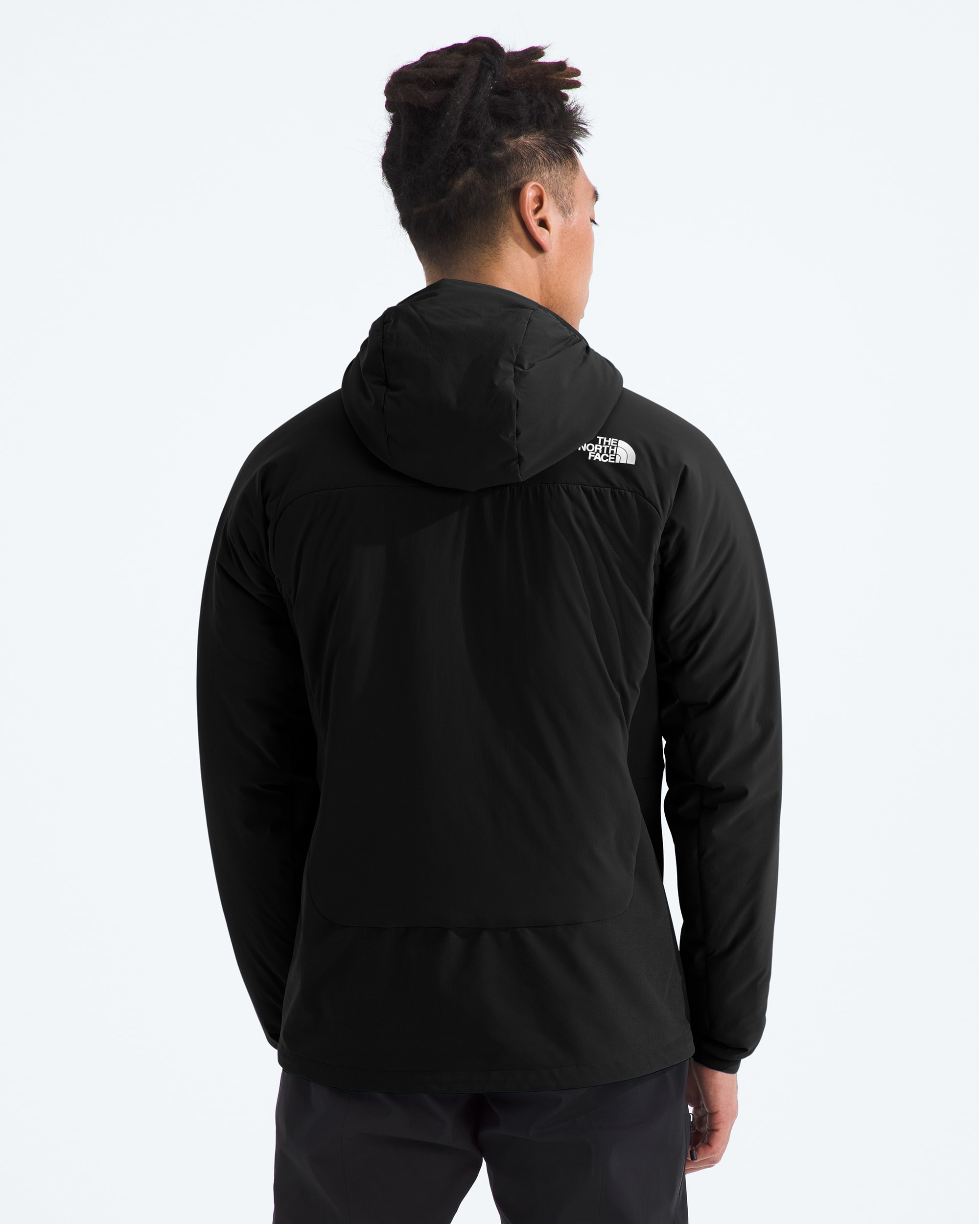 Mens Summit Series Casaval Hybrid Hoodie TNF TNF Black BACK