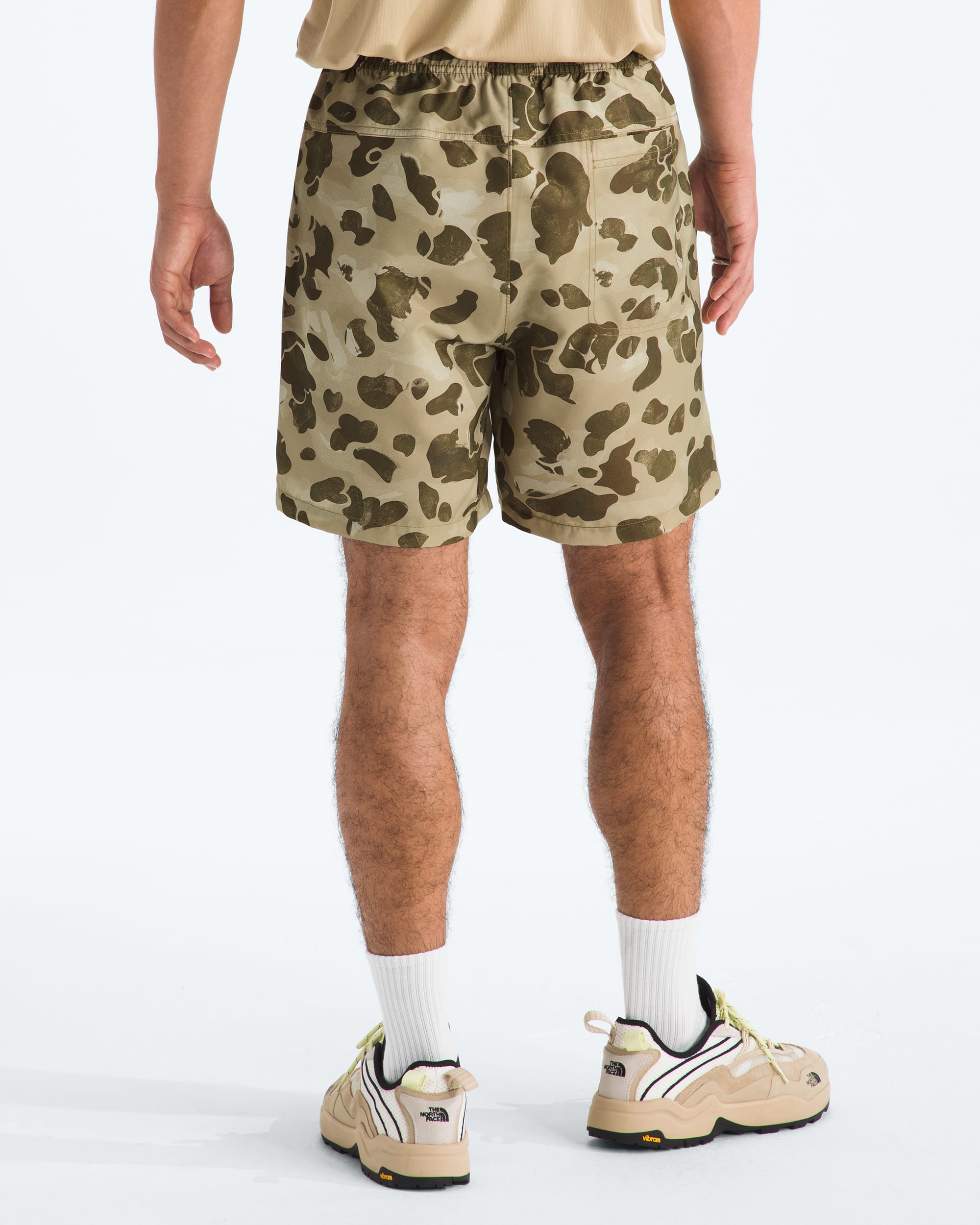 Mens Action Shorts 20Print TNF Cedar Heritage Print BACK