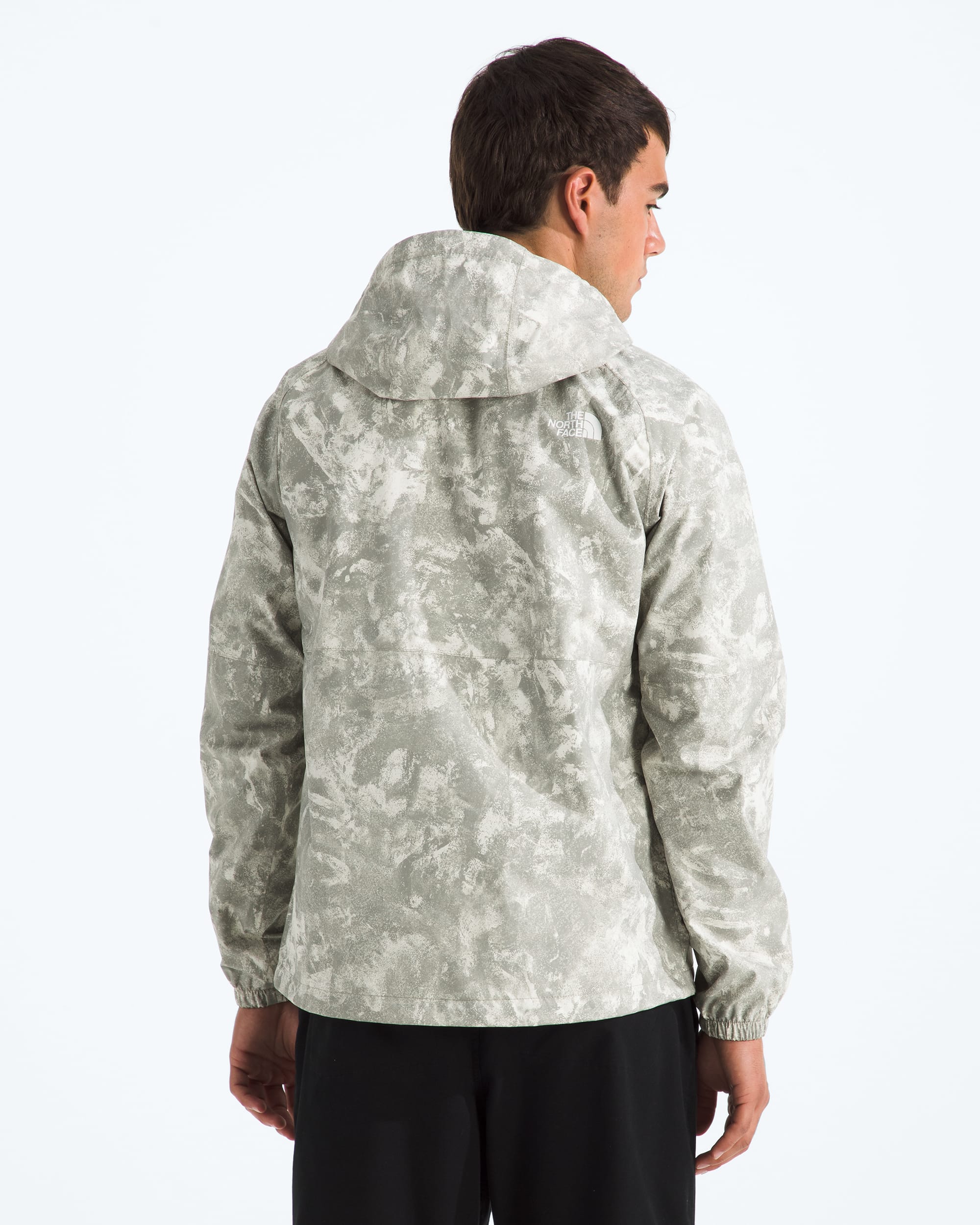 Mens Antora Rain HoodiePrint TNF BACK