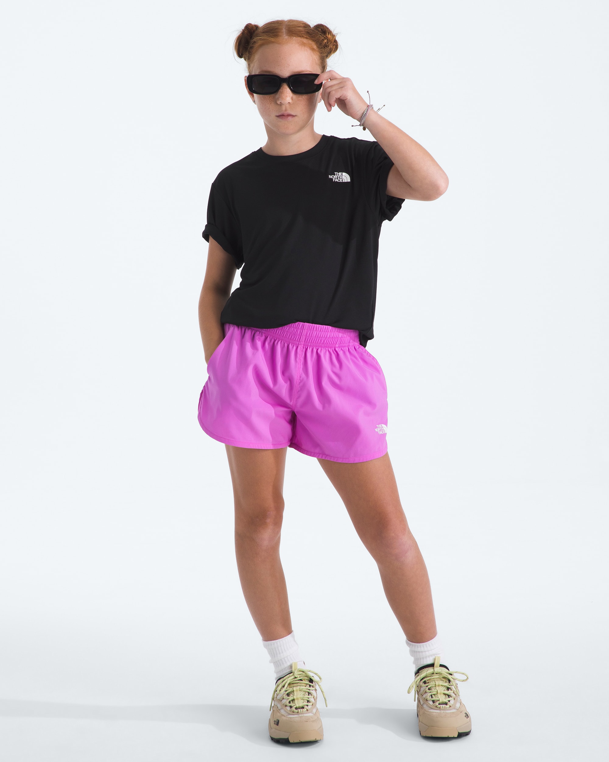 Girls Flex Woven Shorts TNF HERO2