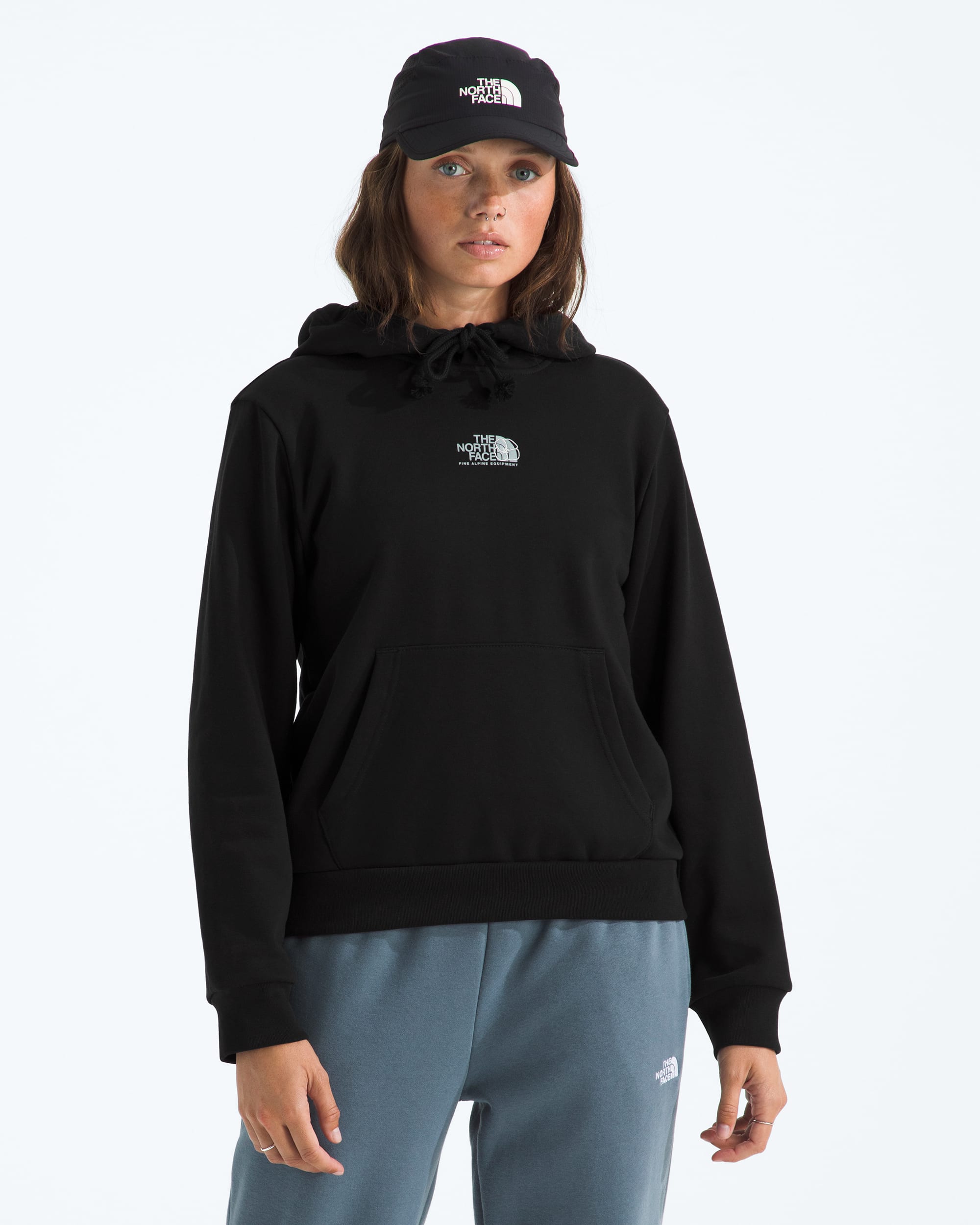 Womens Floral Alpine Regular Hoodie TNF HERO