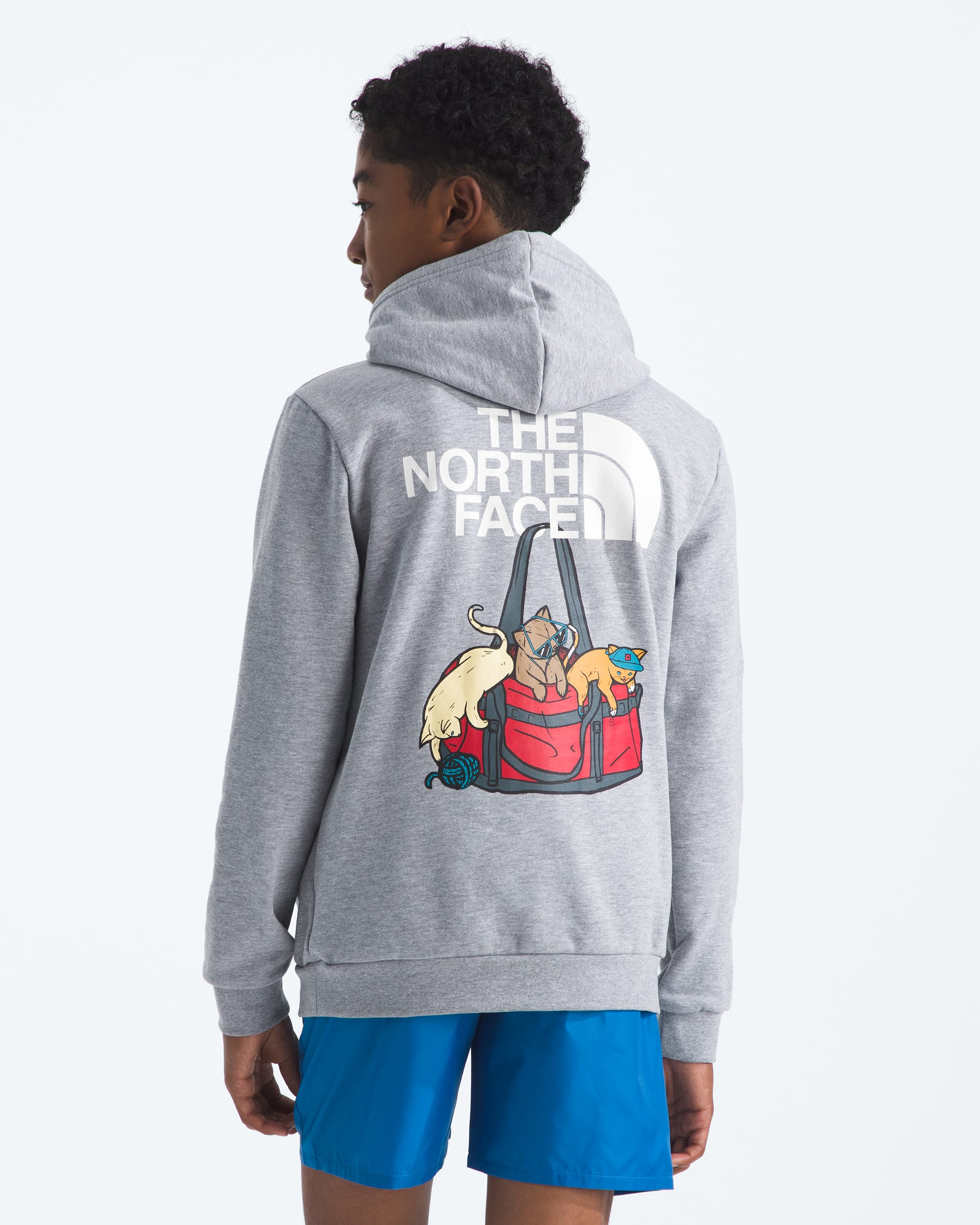 Boys  Girls Ember Fade Regular Hoodie TNF HERO2