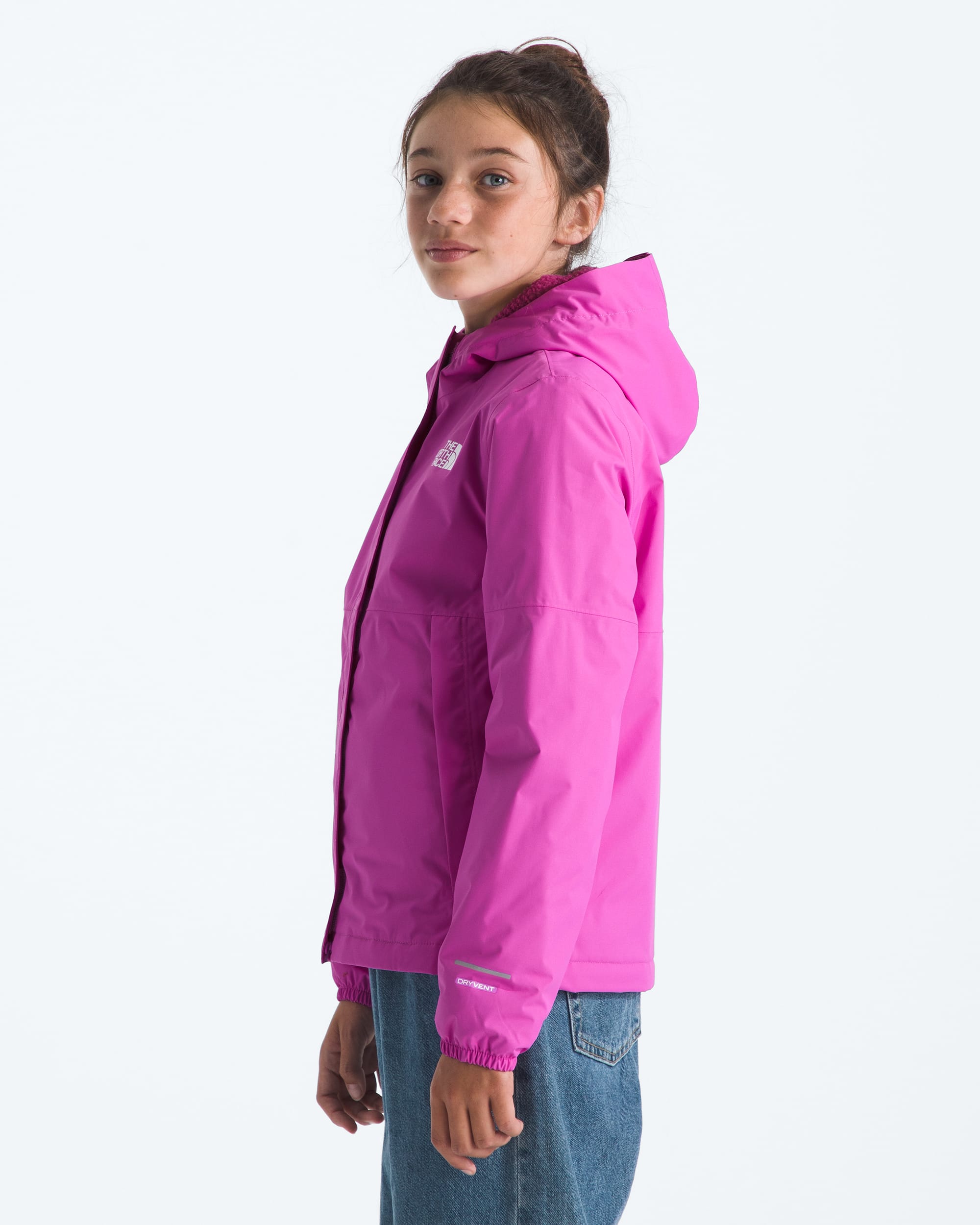 Girls Warm Antora Rain Jacket TNF MODEL34