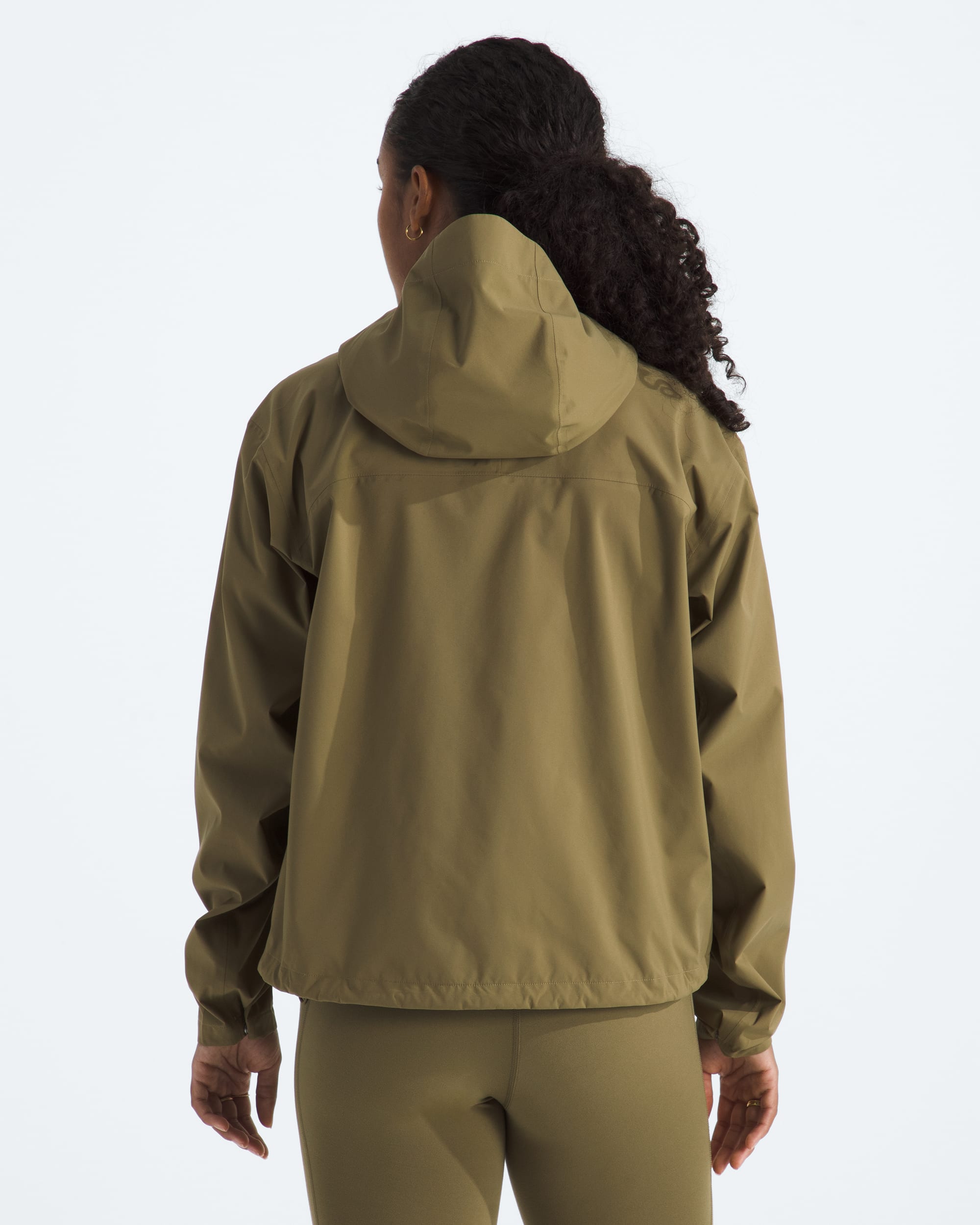Womens Voyage Rain 3L Hooded Jacket TNF BACK