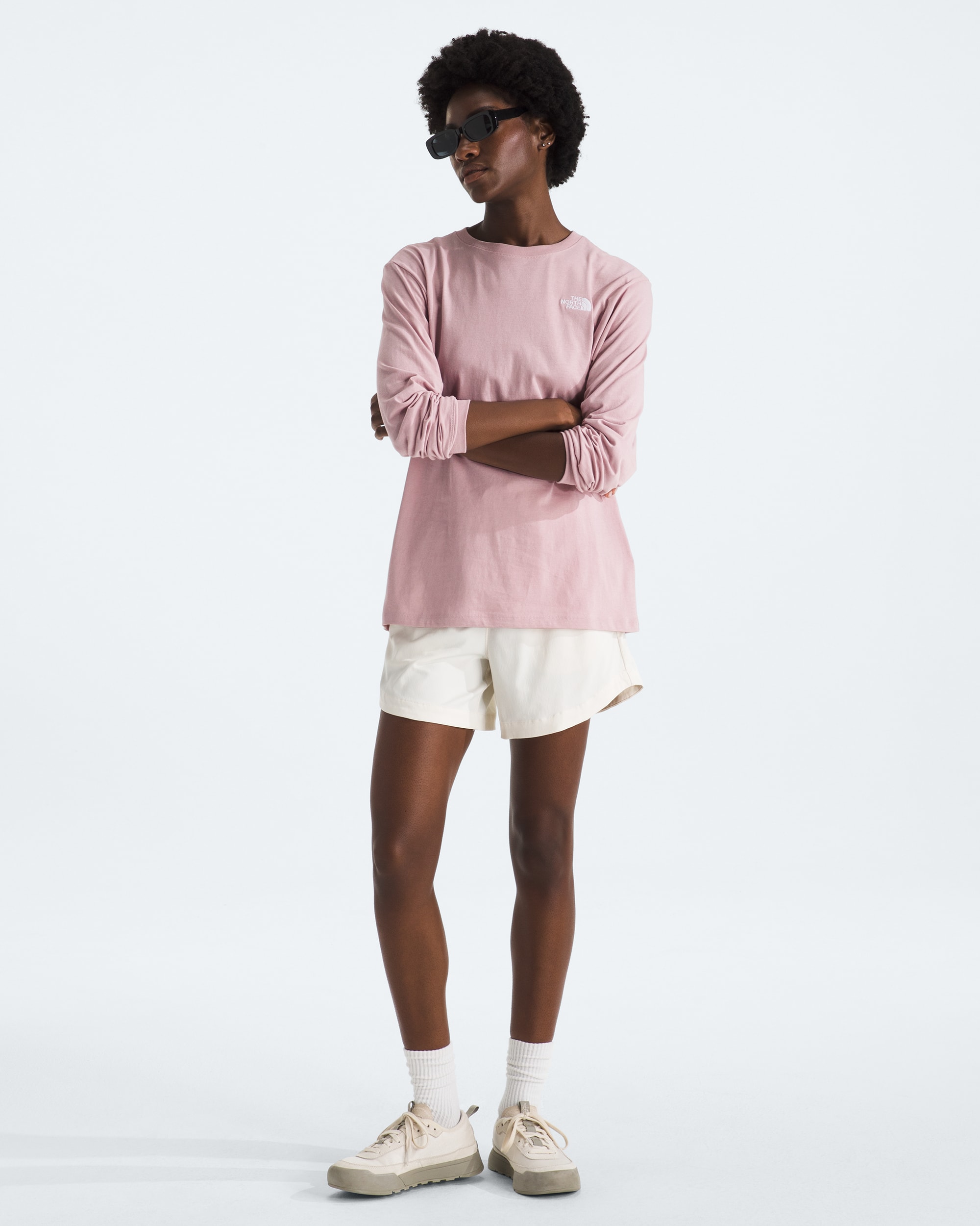 Womens Evolution Simple Dome LongSleeve Tee TNF HERO2