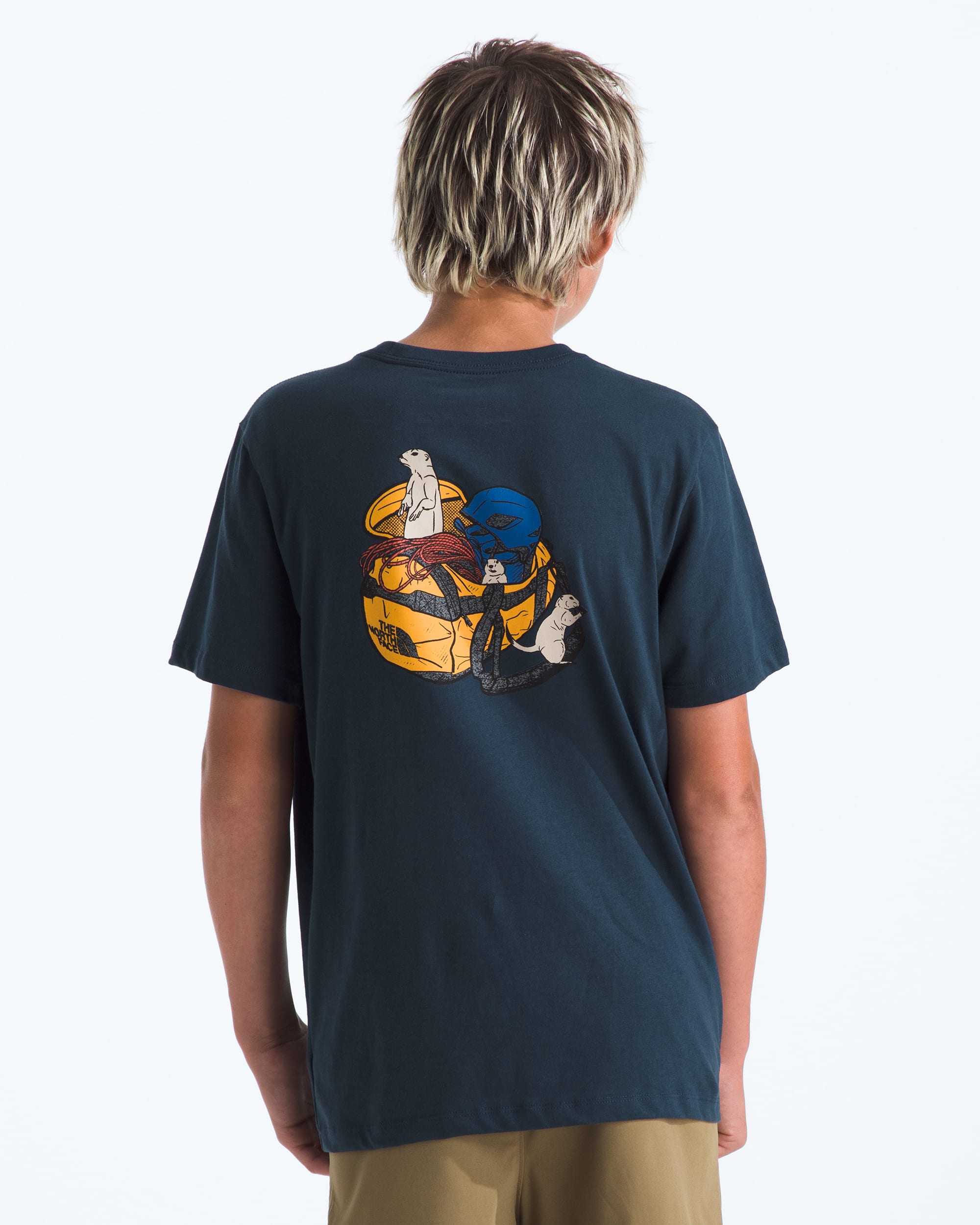 Boys  Girls Woodland Wanderer Regular ShortSleeve Tee TNF HERO2