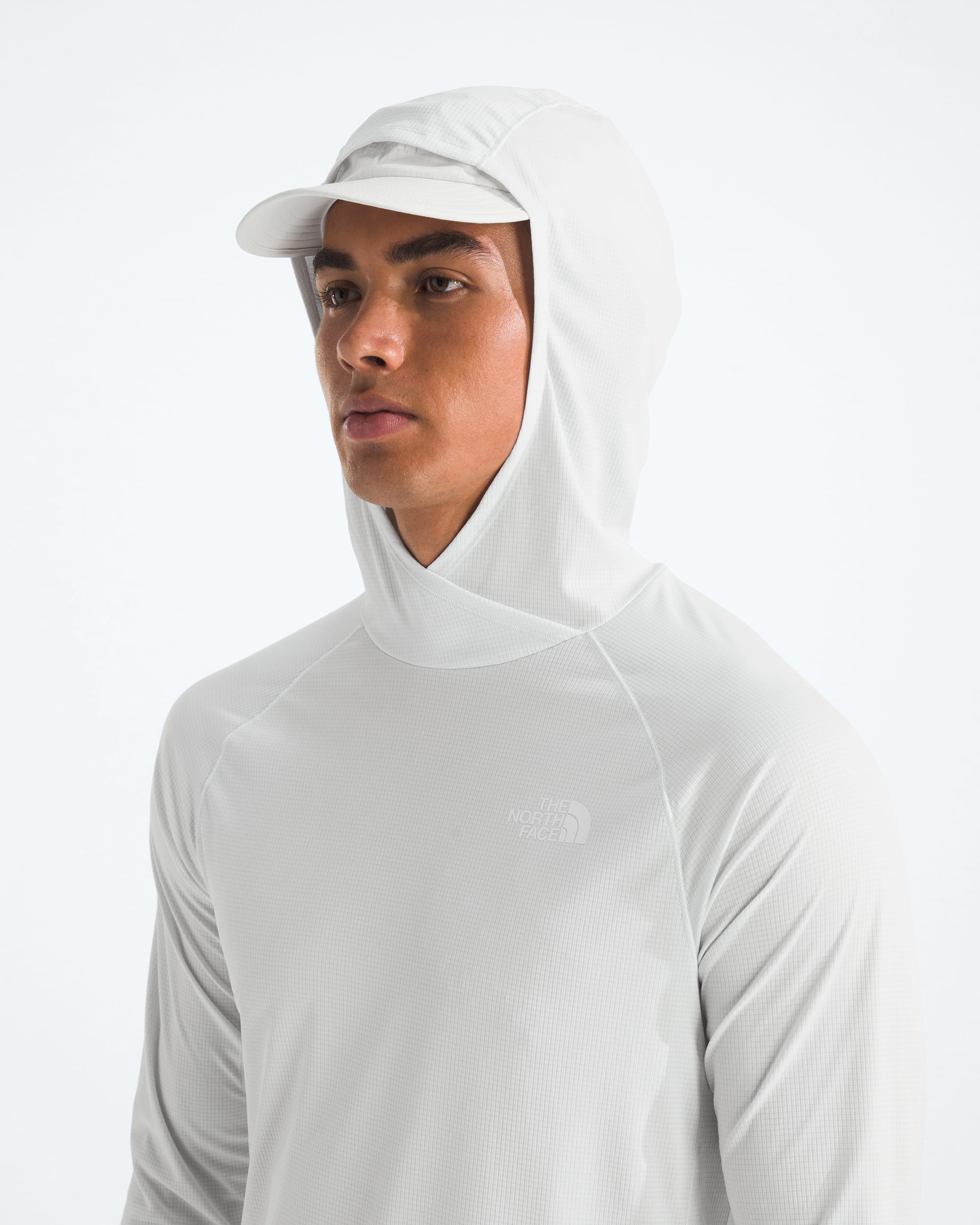 Mens Sunriser Hoodie TNF Pearl Stone MODELHOOD2
