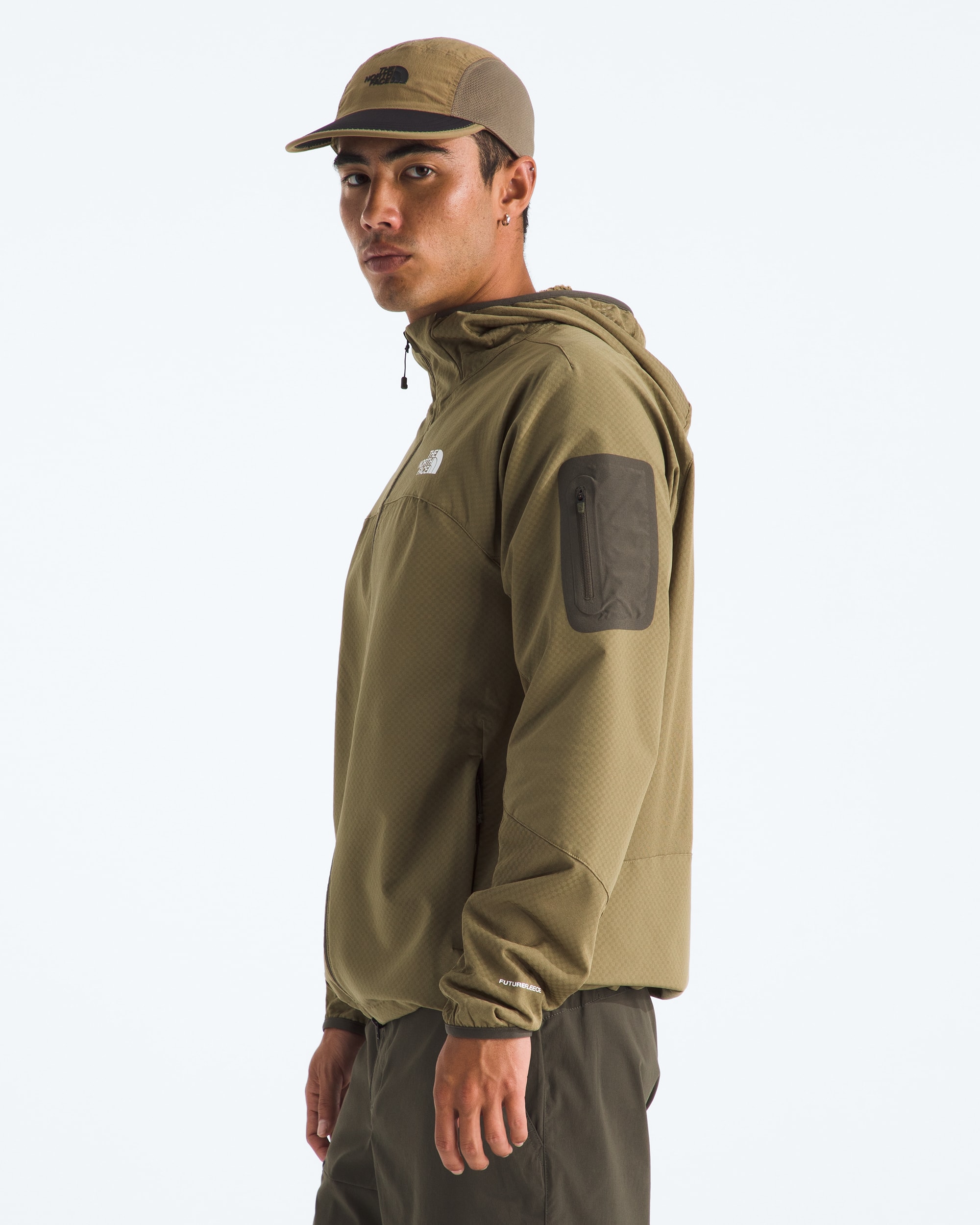 Mens Tek Approach FUTUREFLEECE Hooded Jacket TNF MODEL34