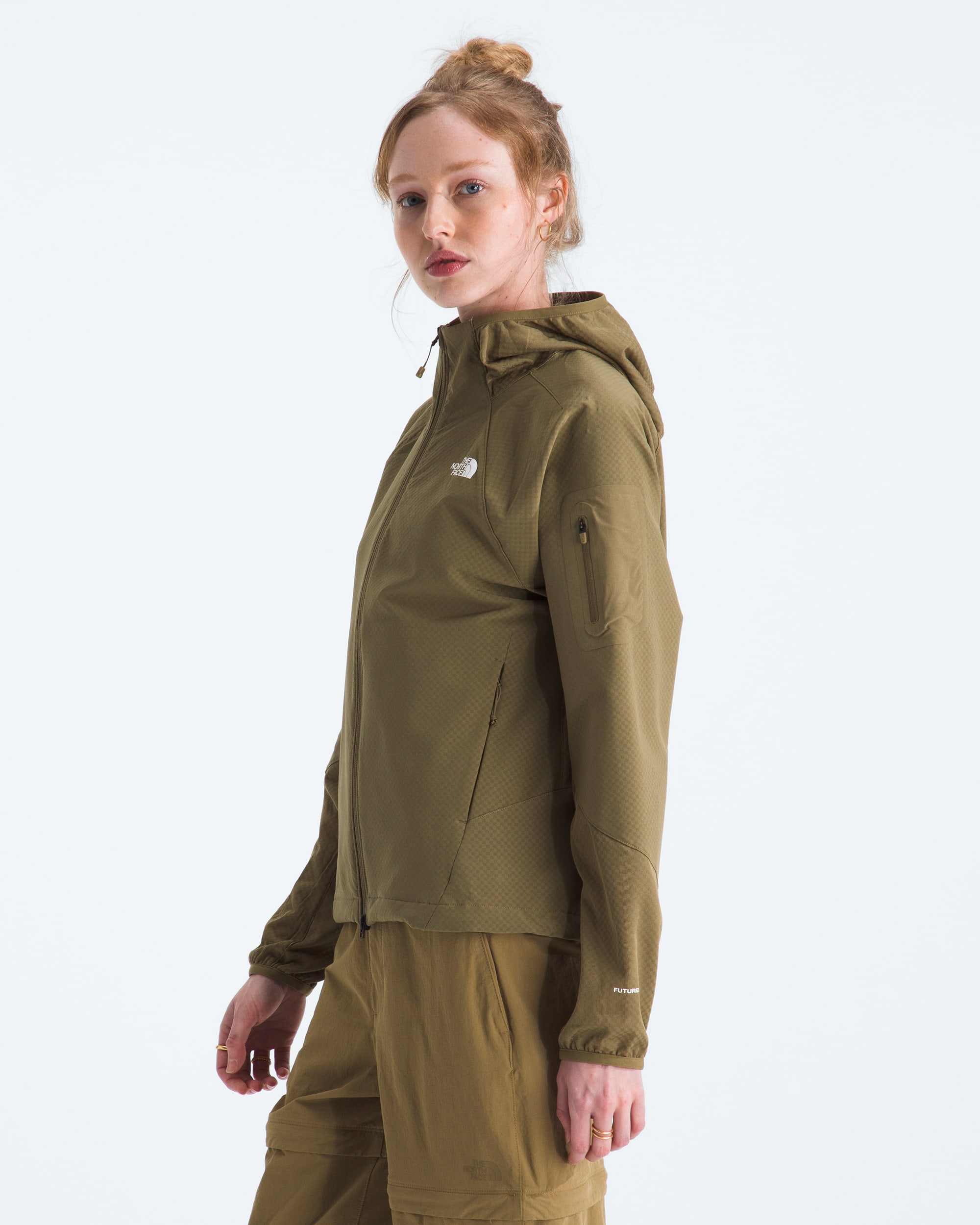 Womens Tek Approach FUTUREFLEECE Hooded Jacket TNF MODEL34