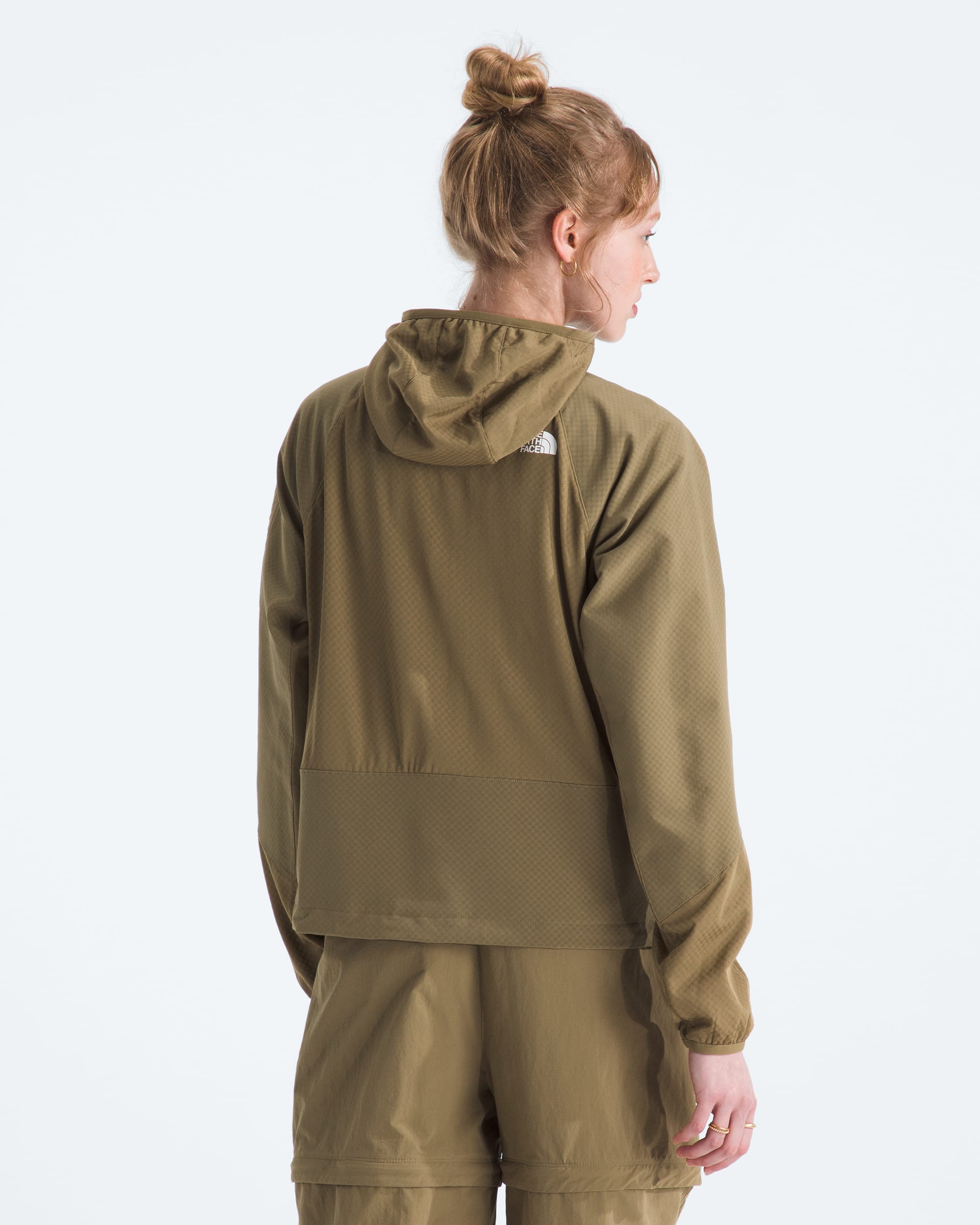 Womens Tek Approach FUTUREFLEECE Hooded Jacket TNF BACK