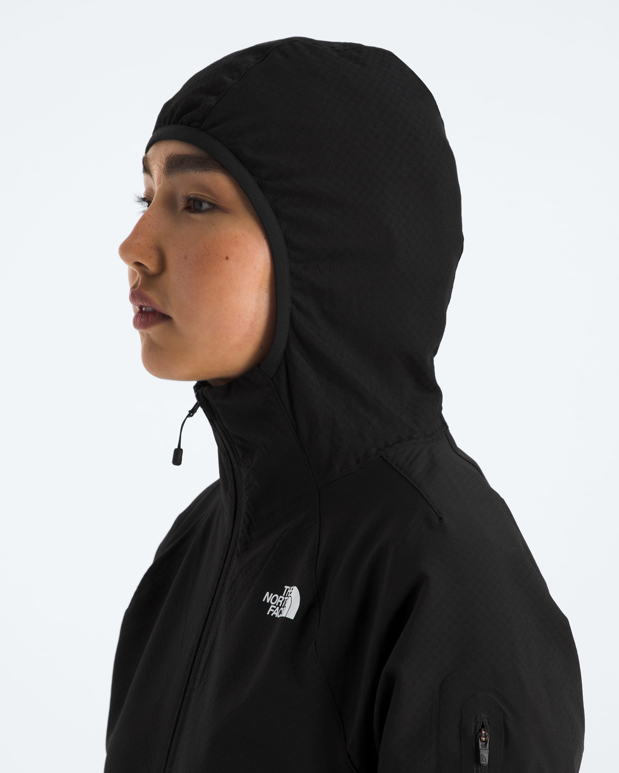 Womens Tek Approach FUTUREFLEECE Hooded Jacket TNF MODELHOOD2