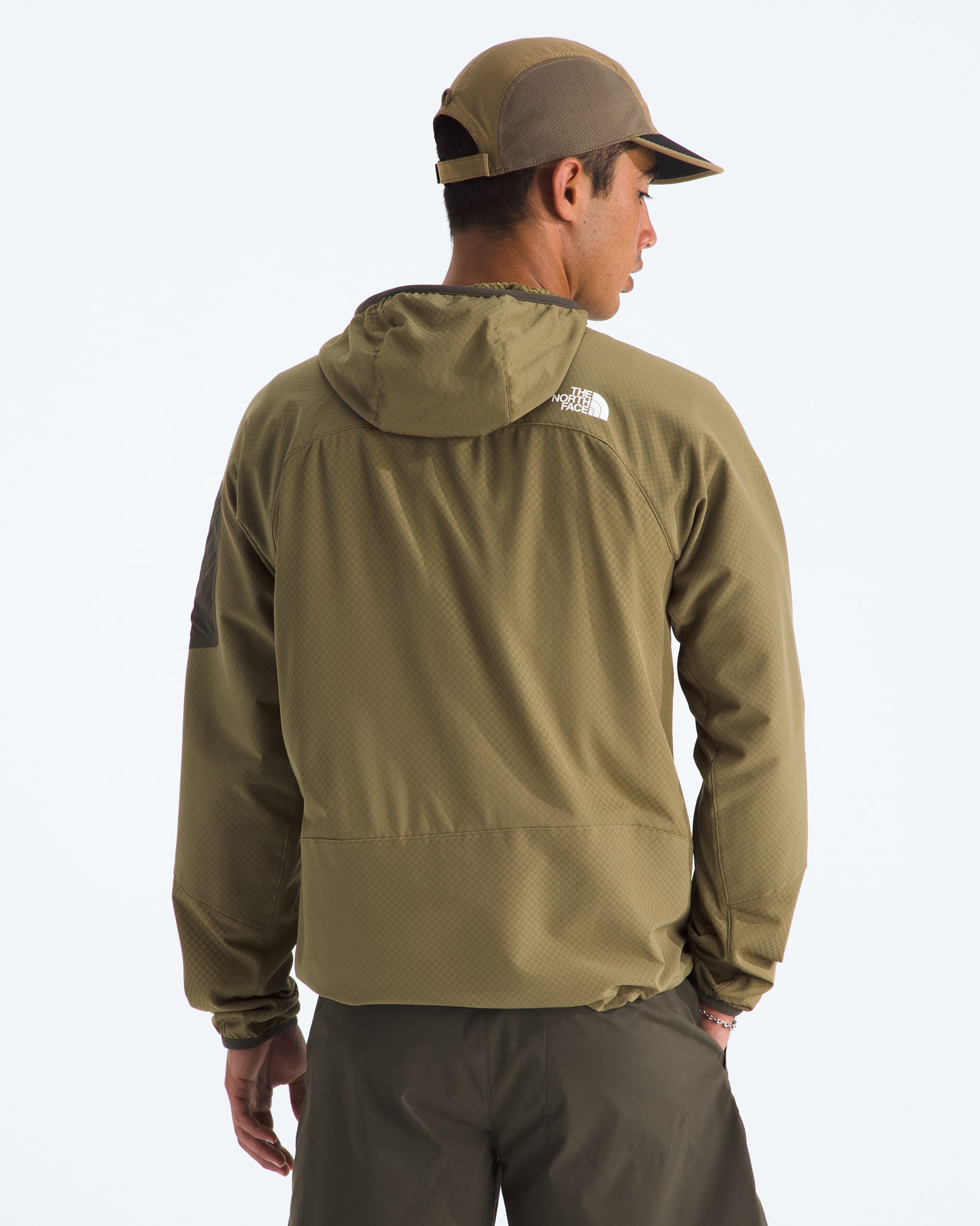 Mens Tek Approach FUTUREFLEECE Hooded Jacket TNF BACK