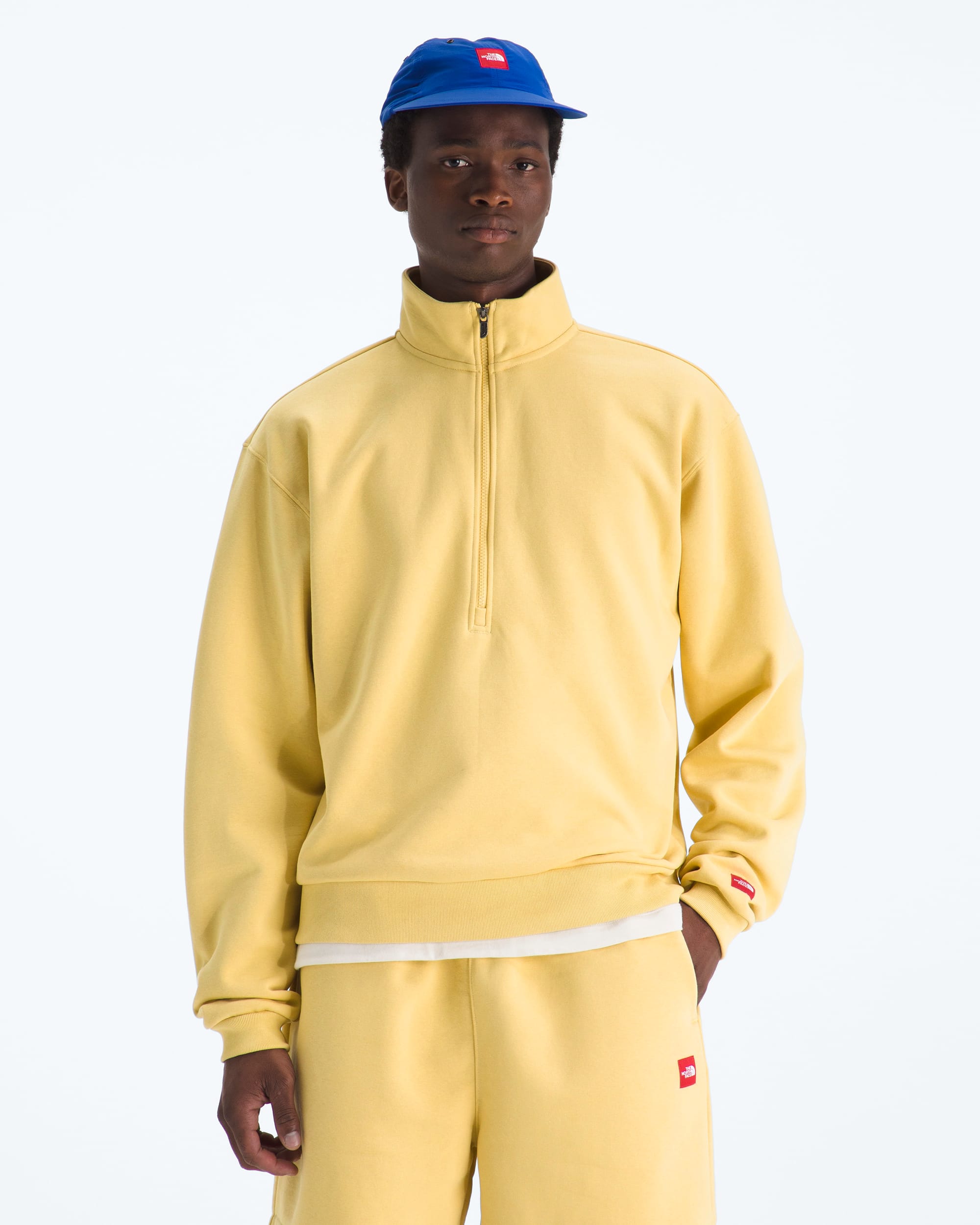 Mens TNF Red Box Half Zip TNF HERO