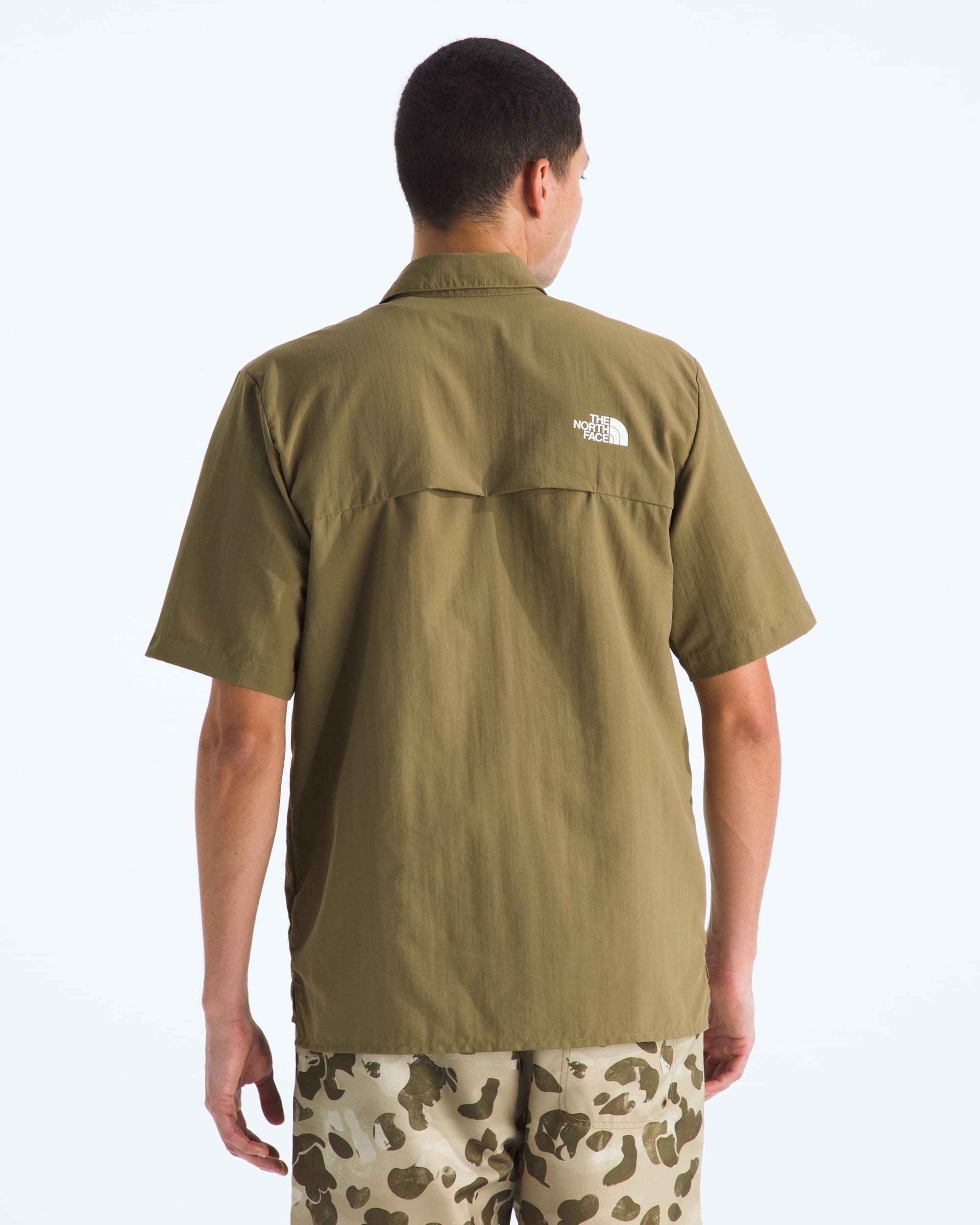 Mens Packable ShortSleeve Shirt TNF BACK