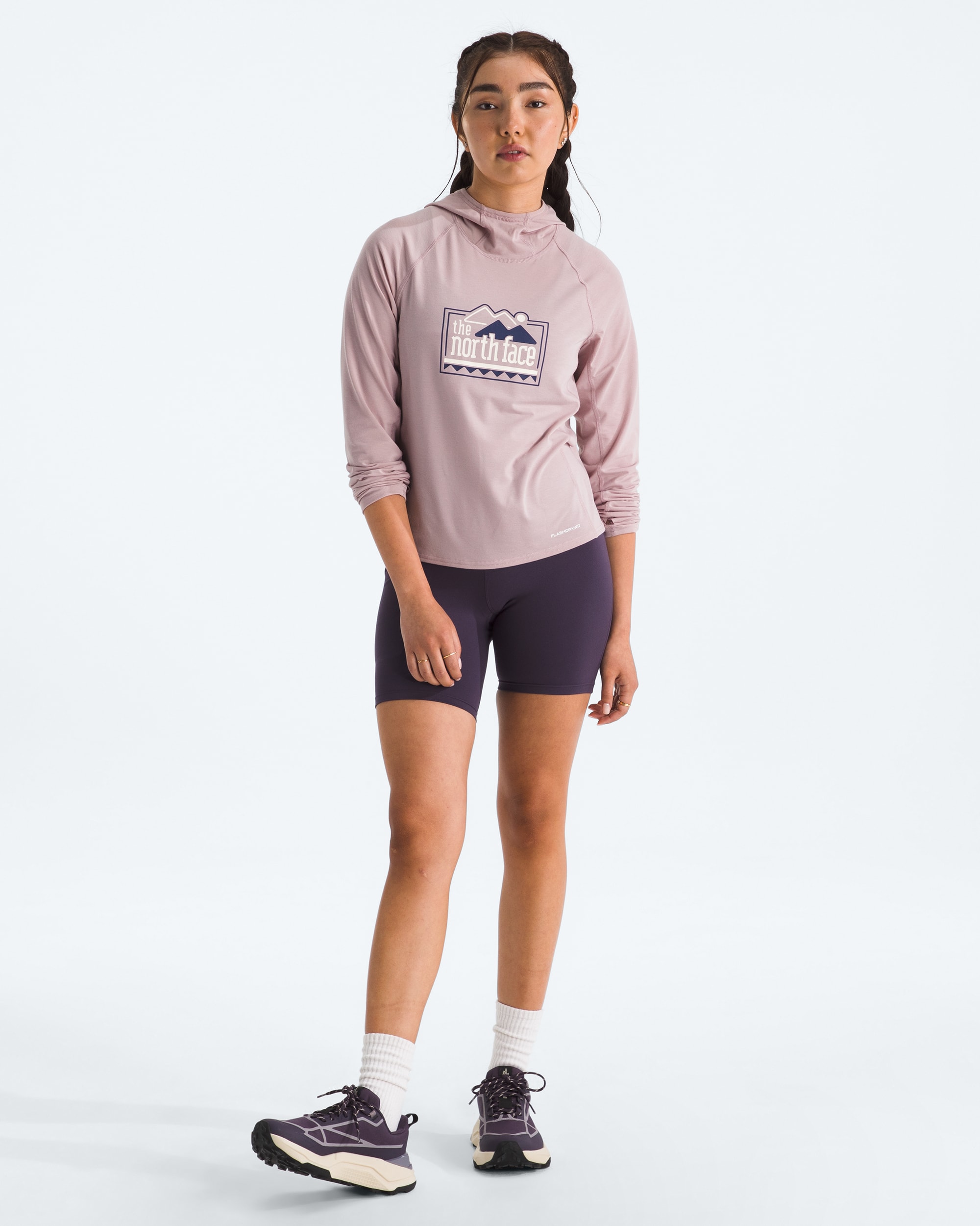 Womens Adventure Explore Pin Hoodie TNF HERO2