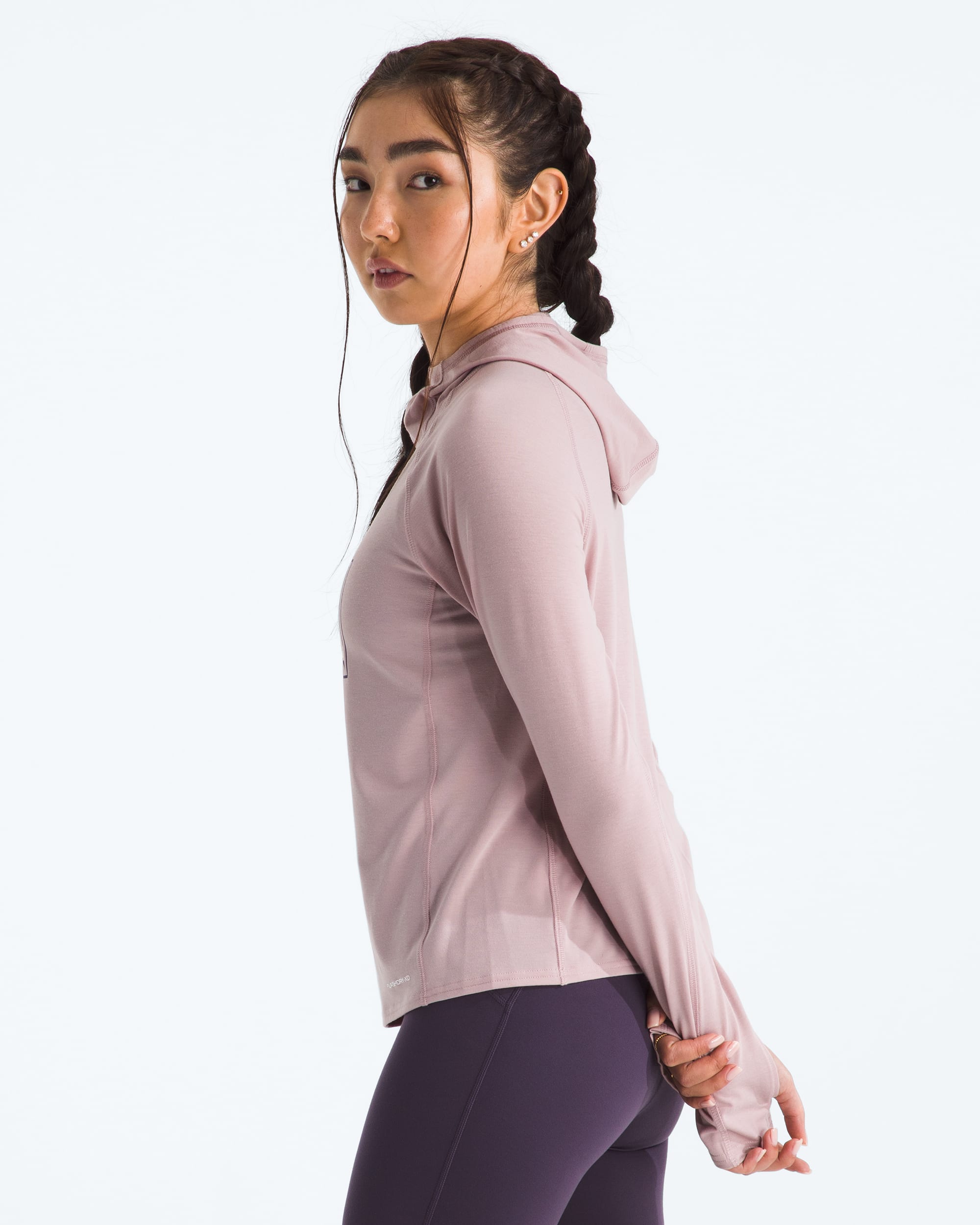 Womens Adventure Explore Pin Hoodie TNF MODEL34