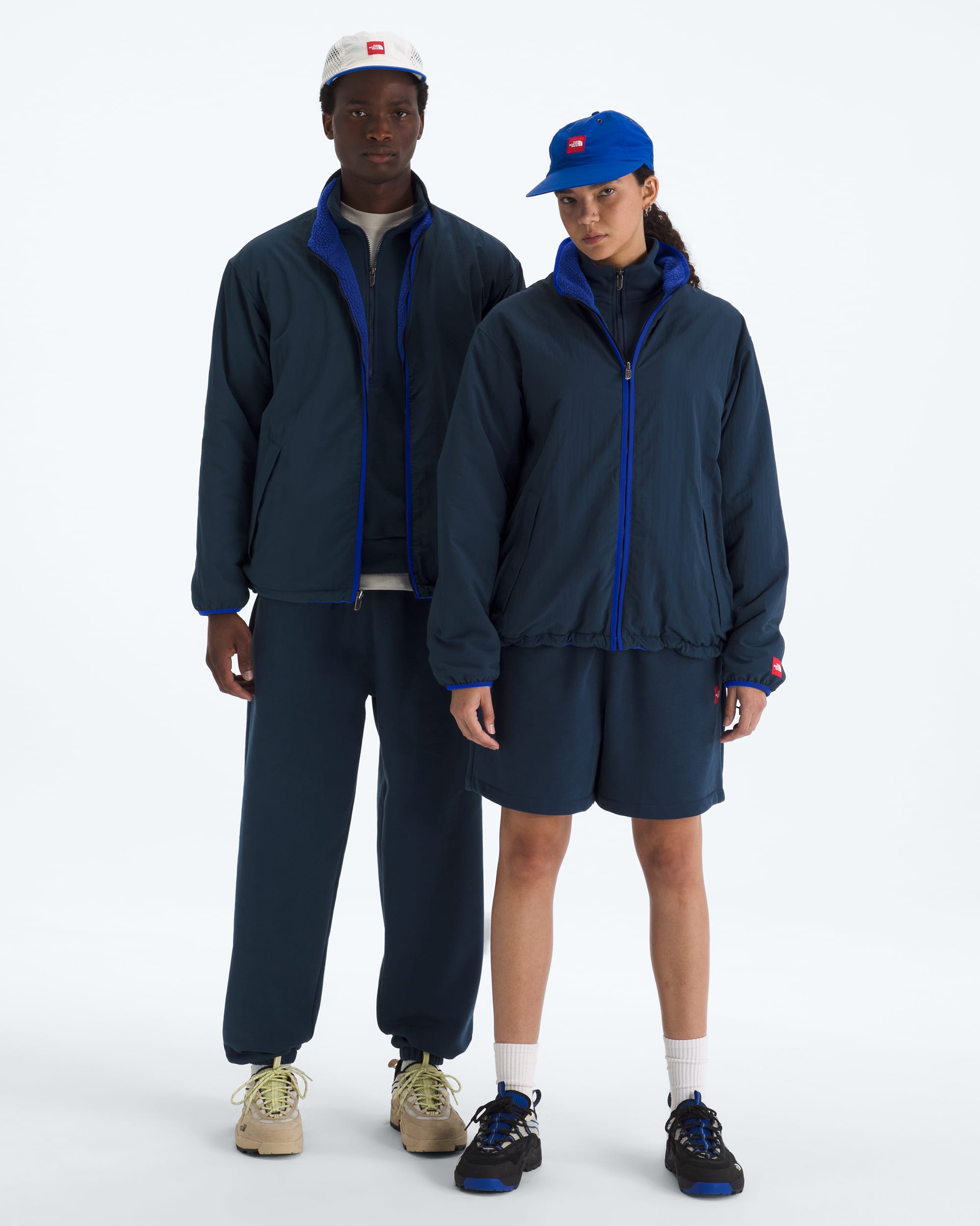TNF Red Box Reversible Fleece Jacket TNF Main