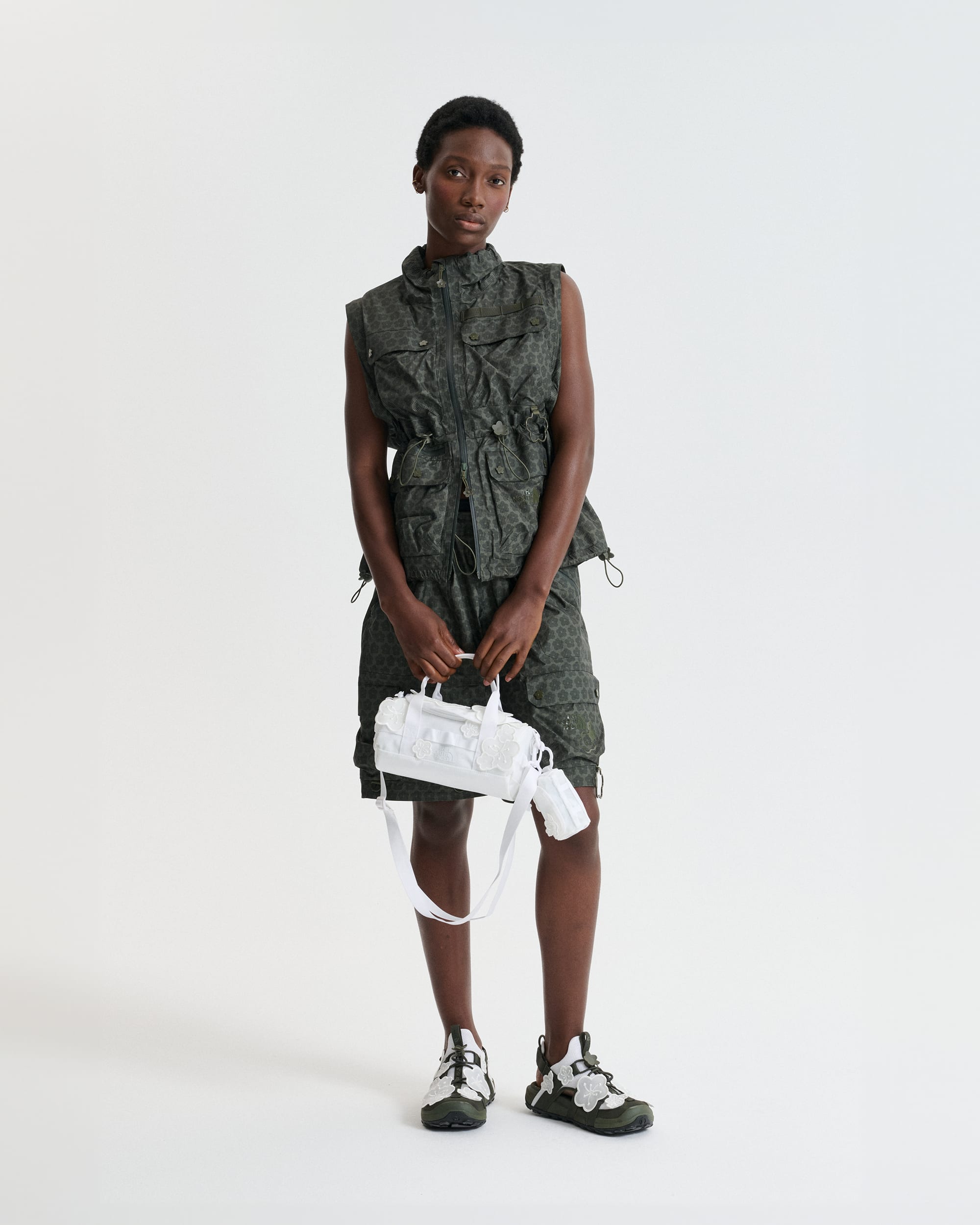 TNF x Cecilie Bahnsen Maria Translucent Base Camp Clutch | The