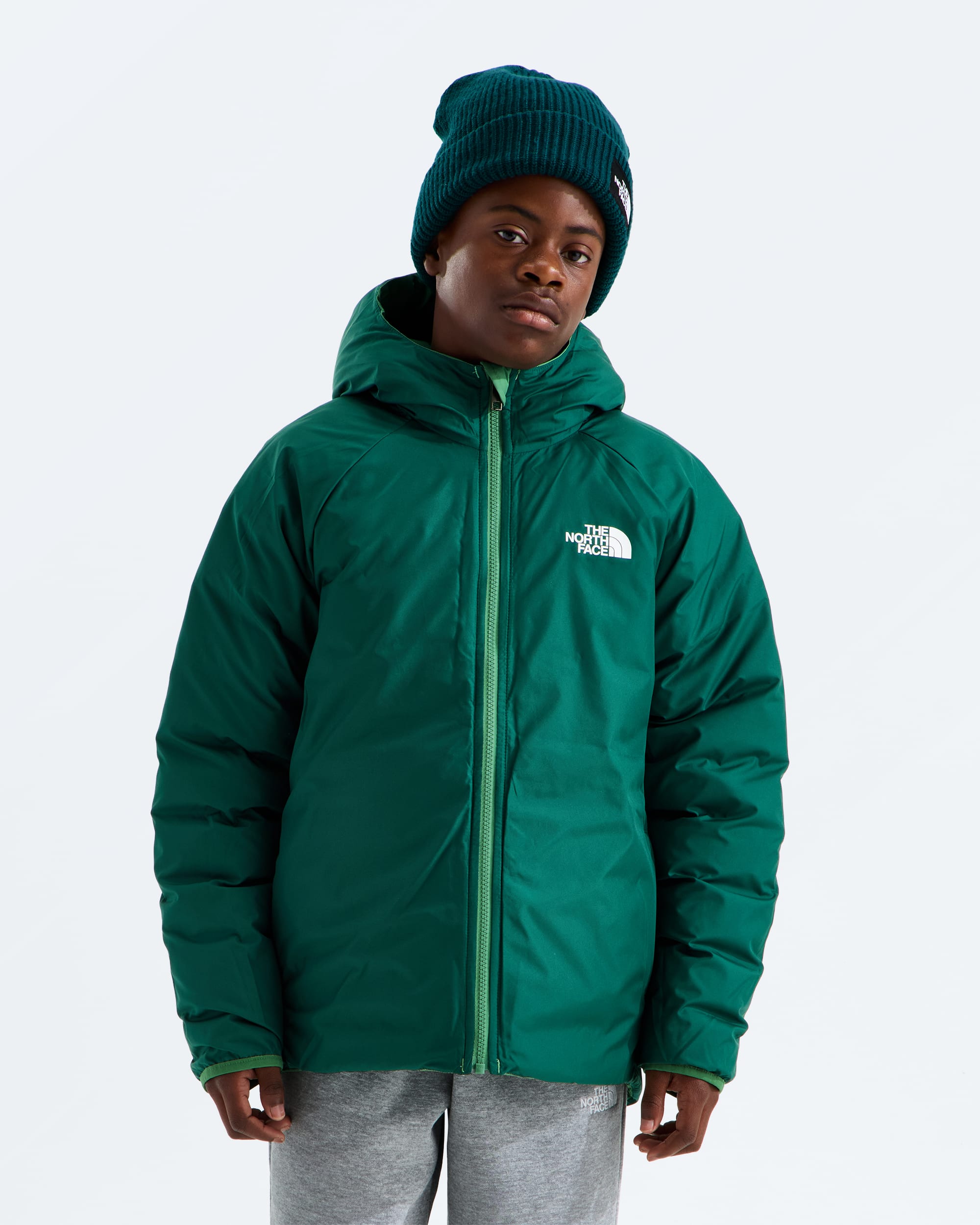 Boys Reversible Perrito Hooded Jacket TNF HEROREV