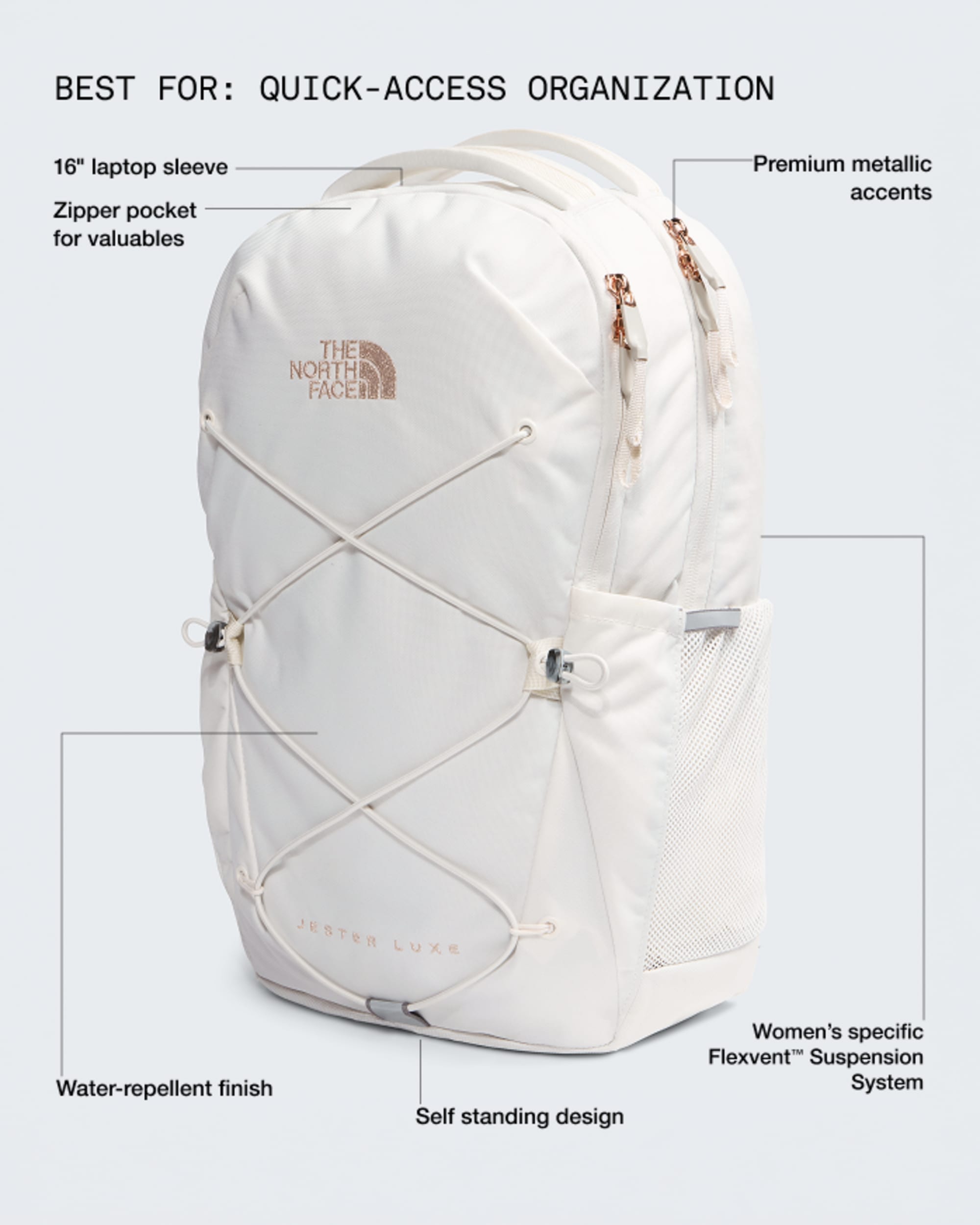 Womens Jester Luxe Backpack  27L TNF HERO2