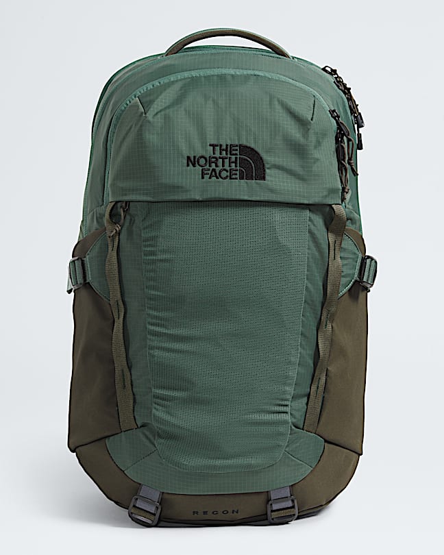 north face green borealis backpack The Commuter Laptop - Water Repellent, Laptop Sleeve, Large Main Compartment, Duck Green/New Taupe Green, One Size external water bottle pockets can easily double as multi Borealis Mini Backpack - 10L
