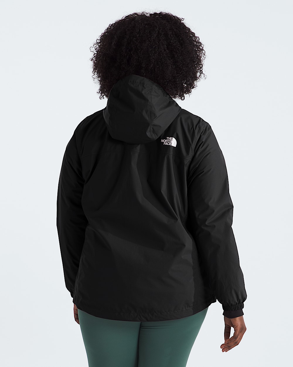 Womens Plus Antora Rain Jacket TNF BACK