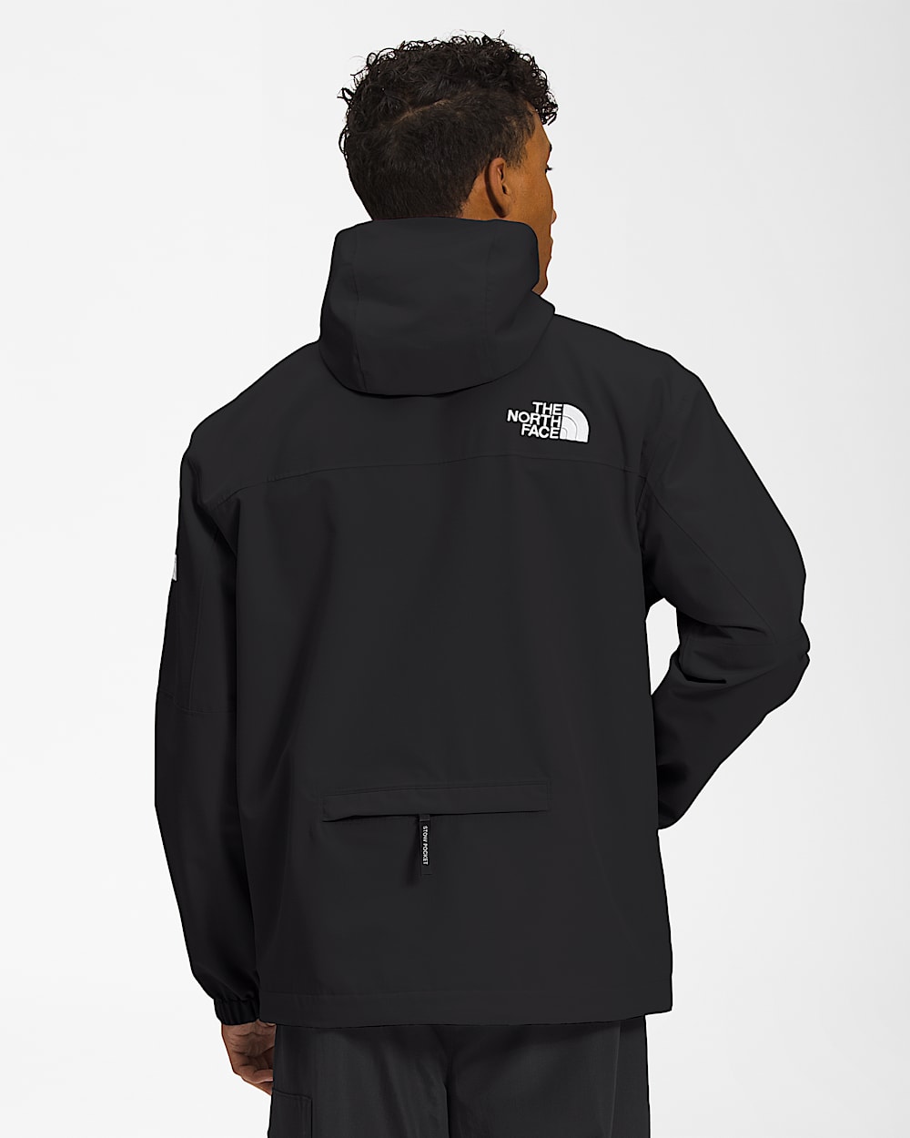 Mens TNF Packable Jacket TNF BACK