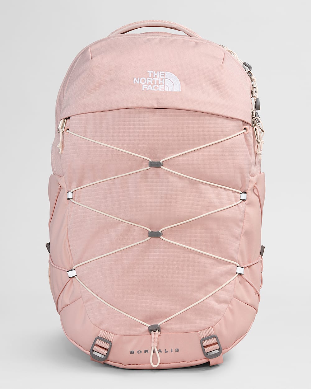 Womens Borealis Backpack  27L TNF Pink Moss Dark HeatherGardenia White HERO